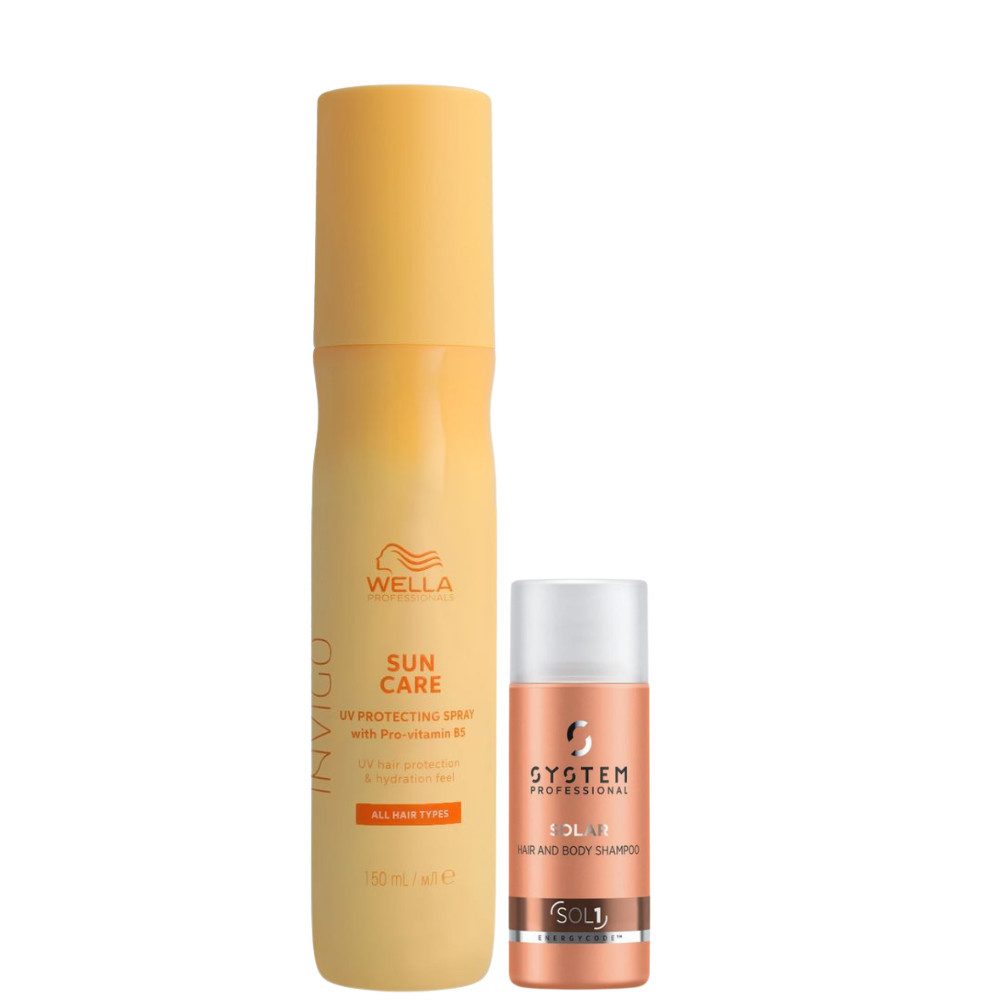 Wella Professionals Haarpflege-Set Invigo Sun Spray 150 ml + Solar Shampoo 50 ml, 2-tlg., mit Pro-Vitamin B5