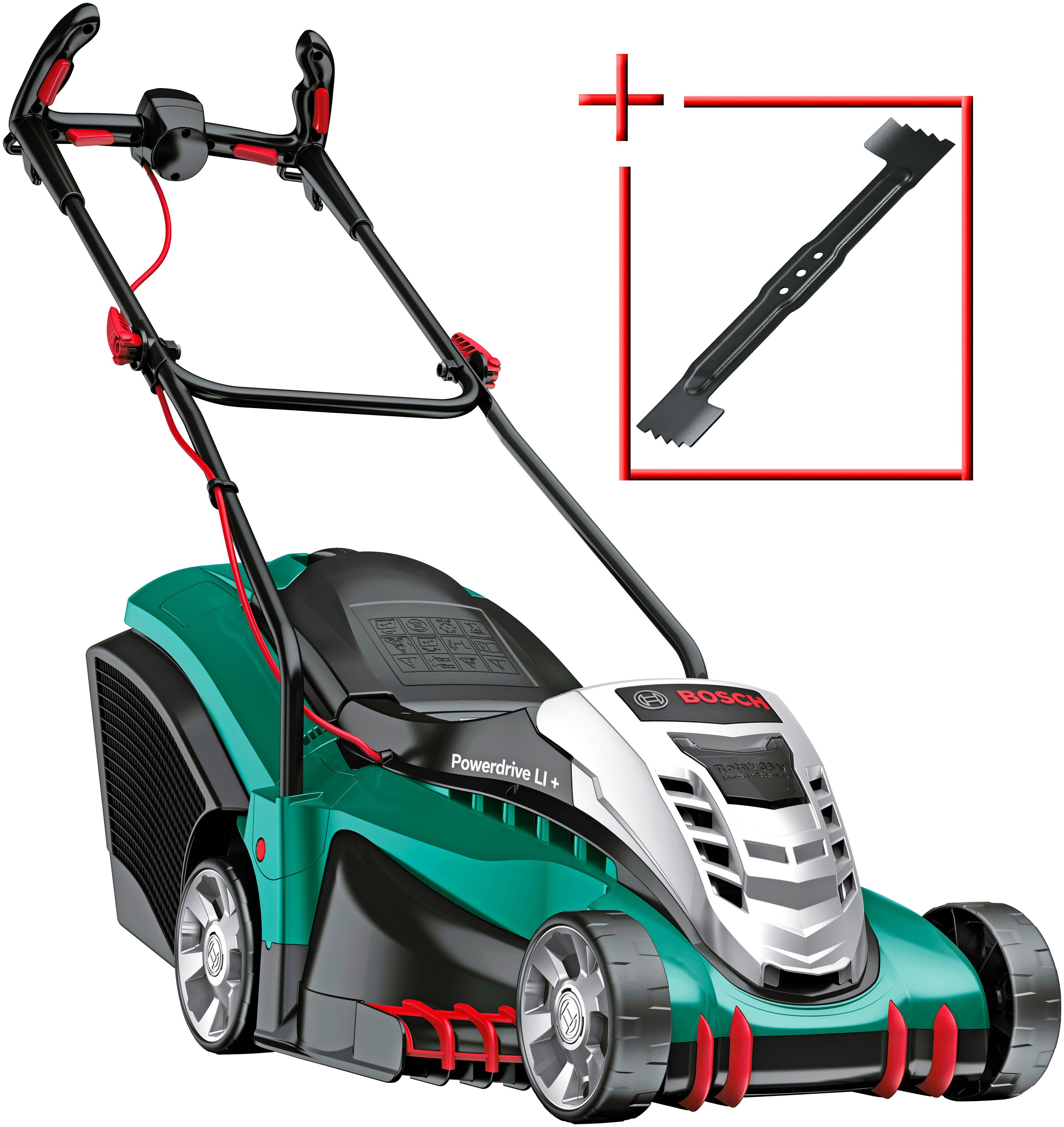 BOSCH Akku-Rasenmäher »Rotak 430 LI«, 43 cm Schnittbreite ...