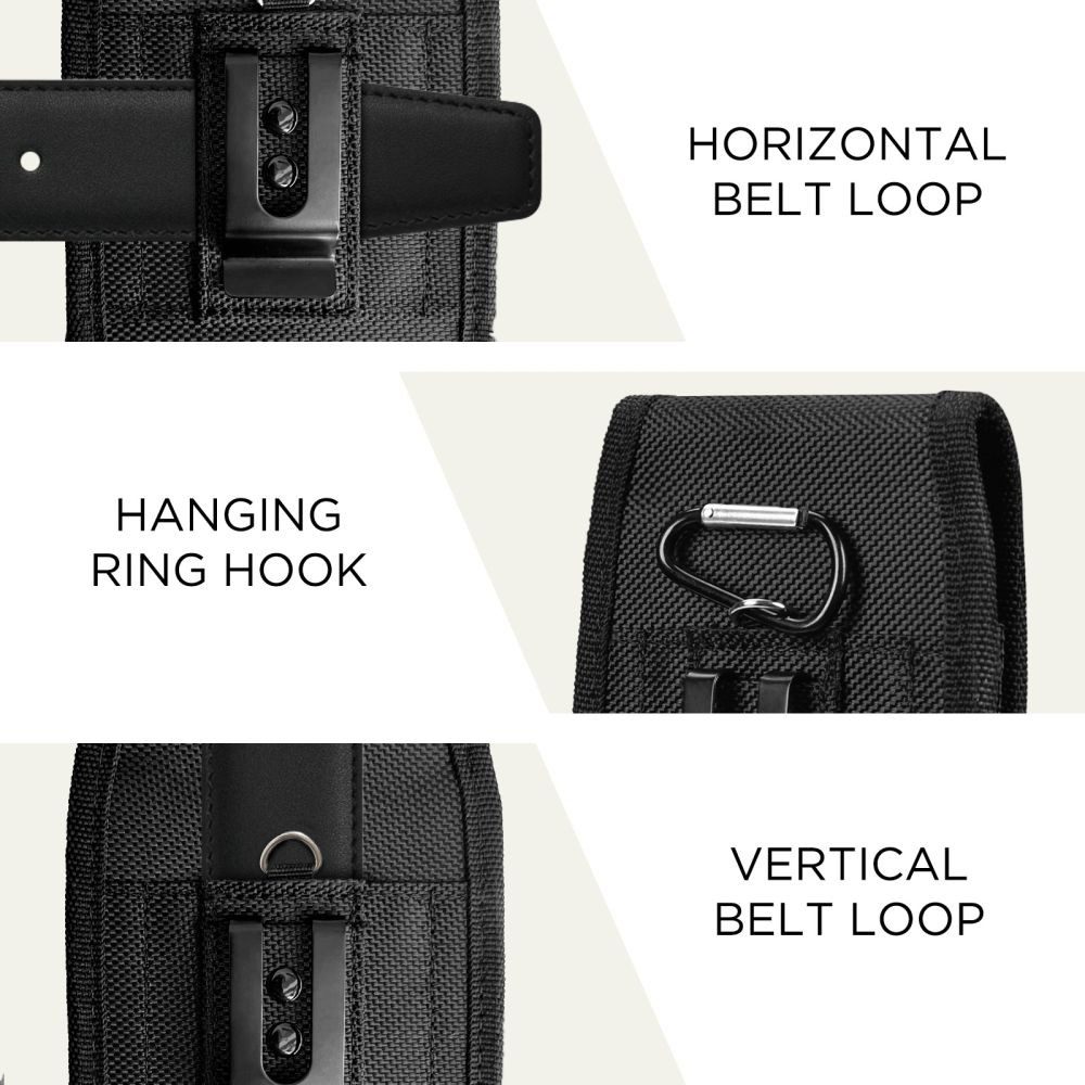TECH PROTECT Handyhülle SM80 Handyholster kompatibel mit Smartphones 5,8–6,8" schwarz 5,8–6,8 Zoll, Strapazierfähige Outdoor-Tasche mit variablem Innenraum