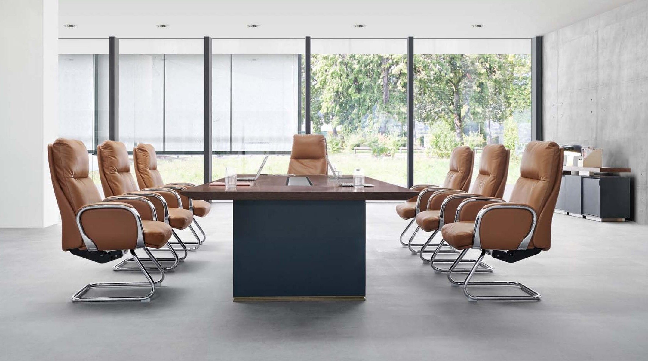 Xlmoebel Konferenztisch Besprechungstisch für modernes Büro (7-St), Made in Europa