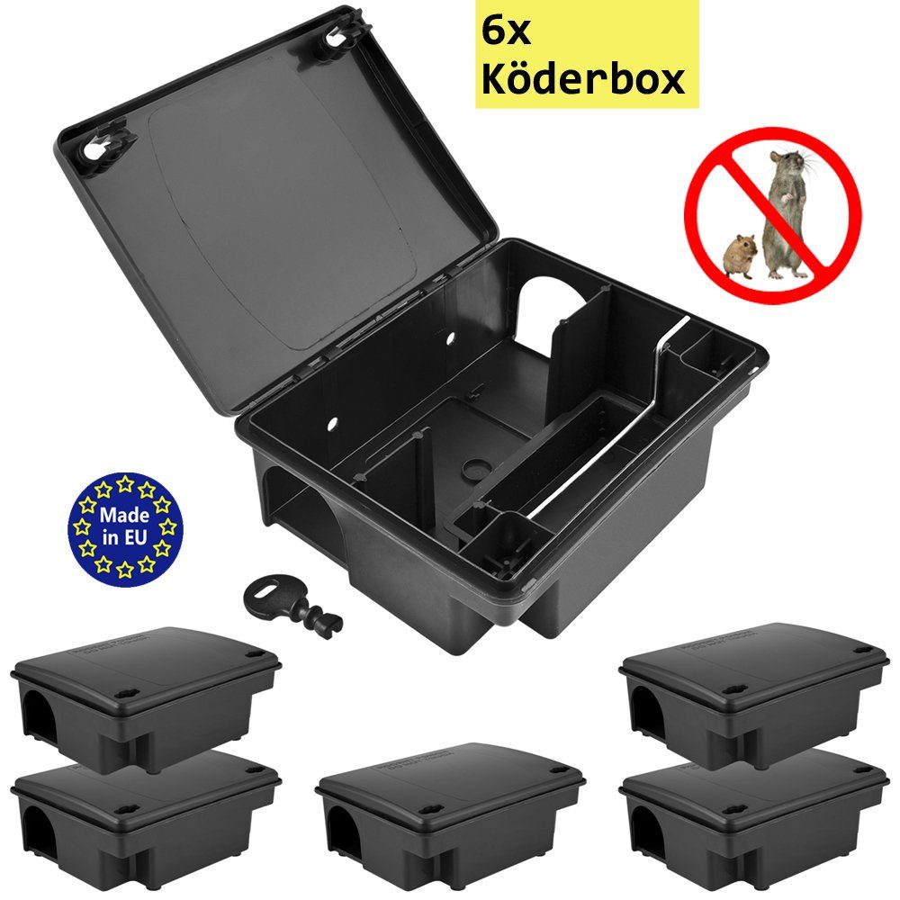 Petigi Lebendfalle 1-30x Köderstation Nagerköderstation Köderbox Mäusebox Rattenbox Falle