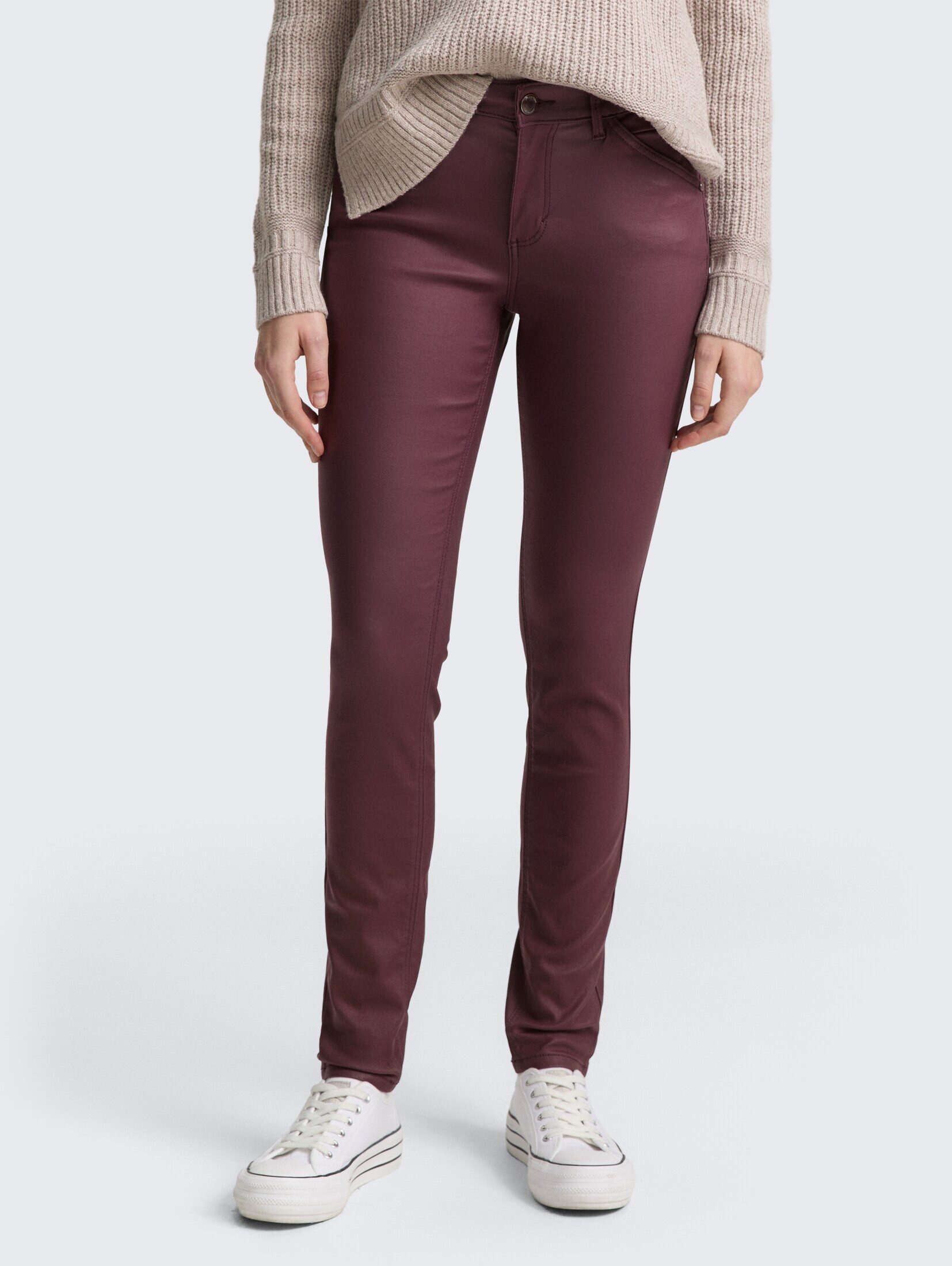 TOM TAILOR Skinny-fit-Jeans Jeanshosen Coated TTLUCIE SKINNY Jeans günstig online kaufen
