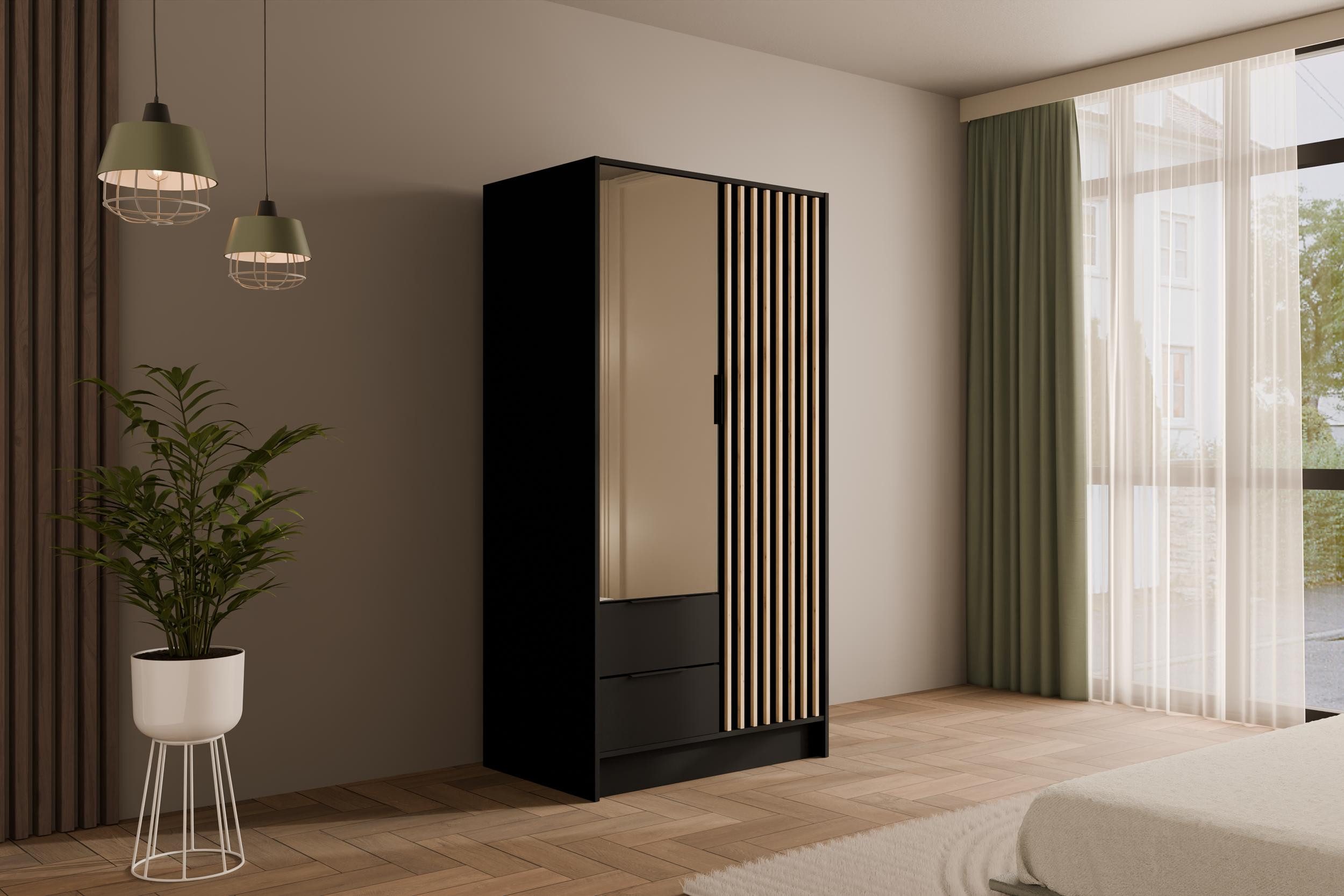 ALTDECOR Drehtürenschrank NELIA (Kleiderschrank Garderobenschrank mit günstig online kaufen