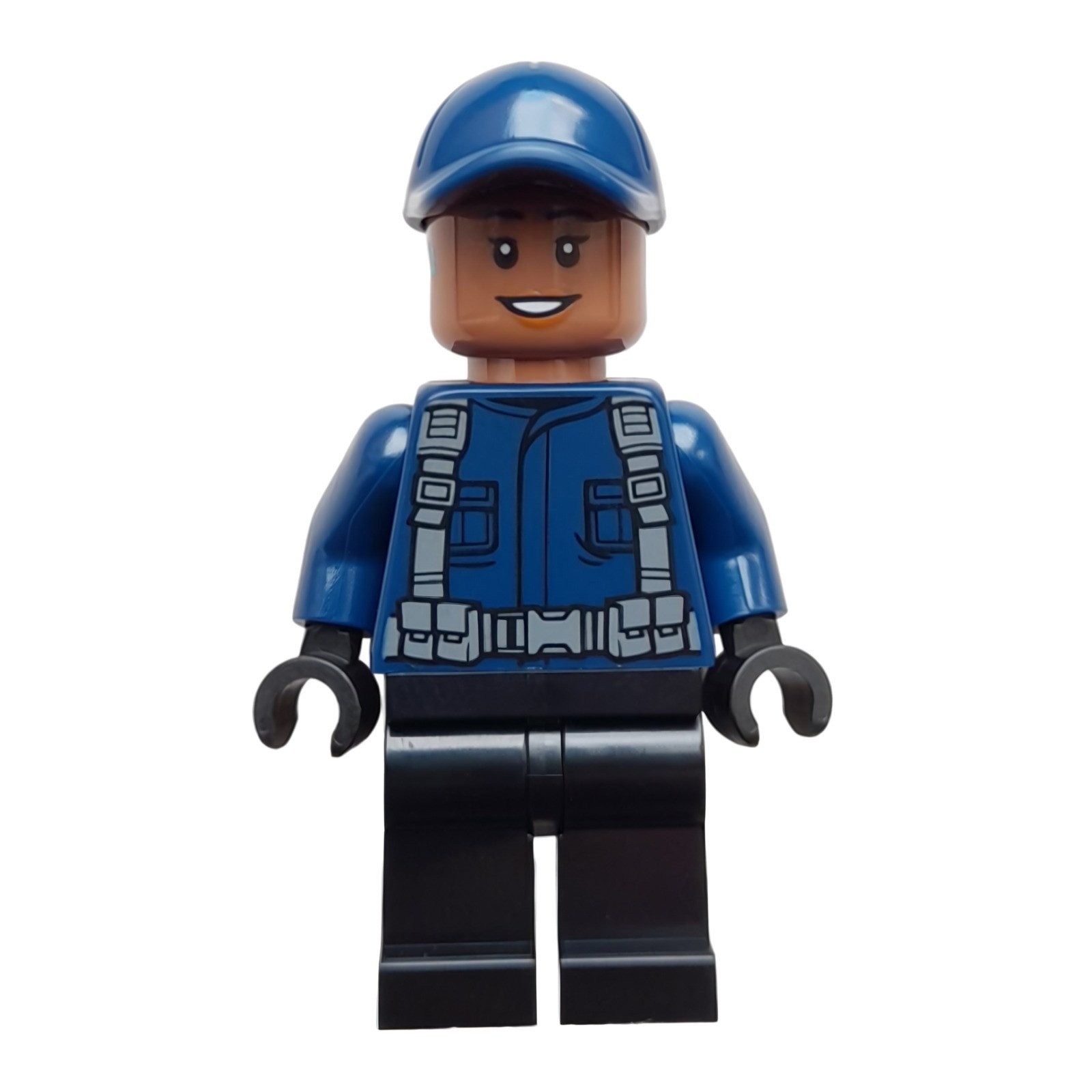 LEGO® LEGO Minifigur ACU Guard / Driver - Female, Dark Blue Cap (jw123) Spielbausteine
