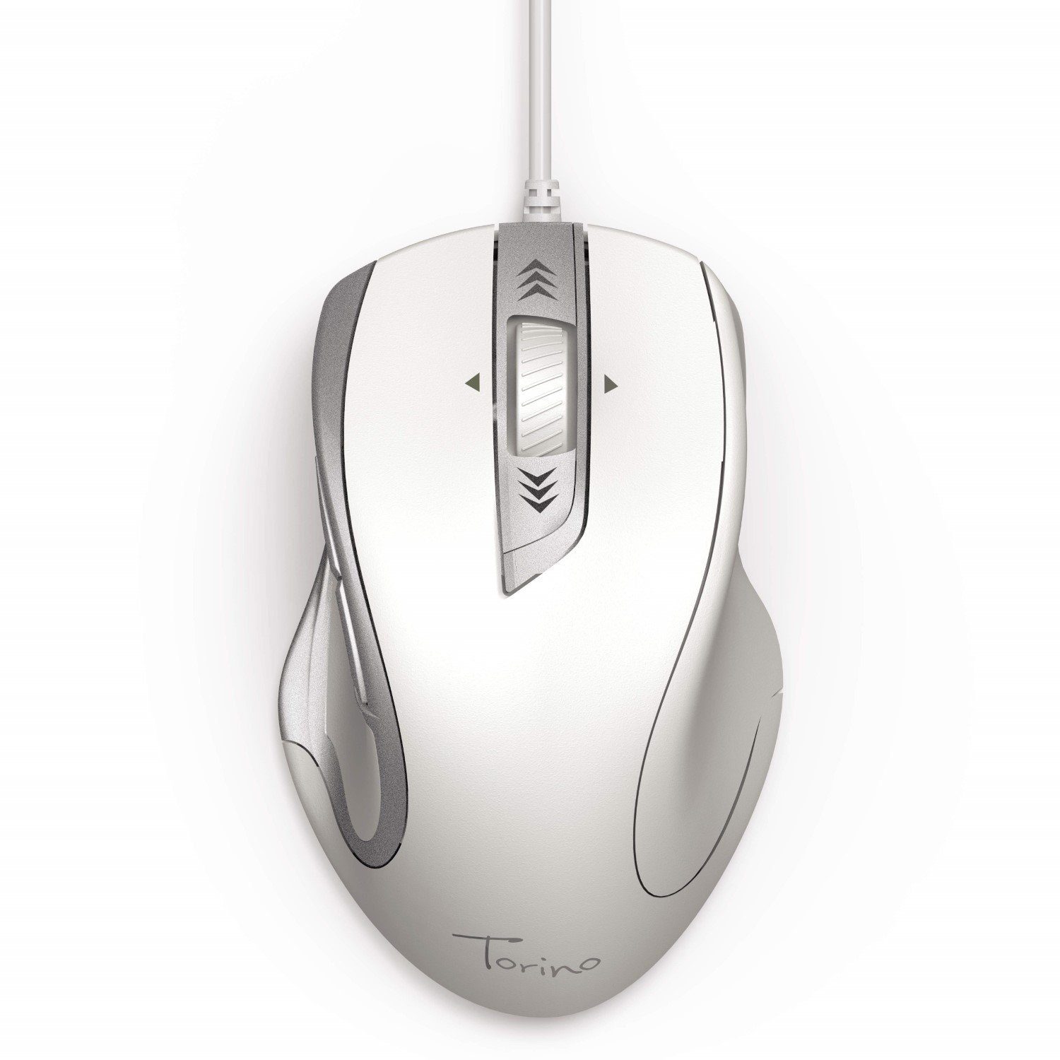 Hama PC Maus Torino 6-Tasten Mouse Ergonomisch Weiß Mäuse (kabelgebunden, Office Computer Daumen-Tasten Rechtshänder Programierbar)