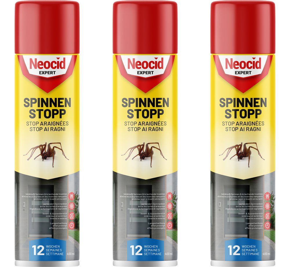 NEOCID Expert Insektenspray Spinnen-Spray Hochwirksam gegen Spinnen, 1.2 l, unmittelbarer Knock-down Effekt