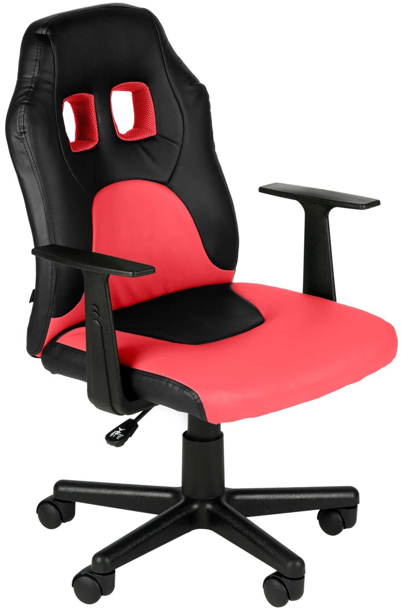 CLP Gaming Chair Fun, Kinder-Bürostuhl, Armlehnen mit schwarz/rot abnehmbaren
