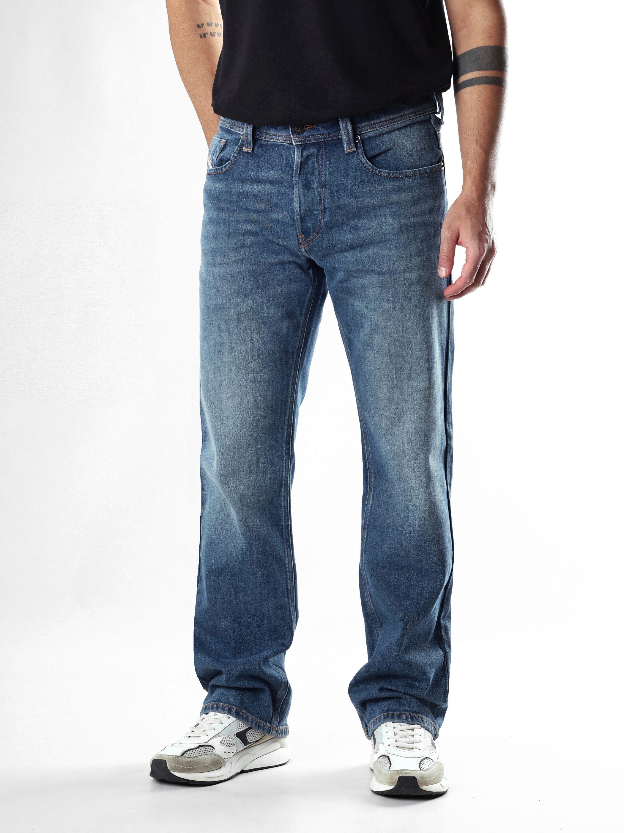 Diesel Straight-Jeans Regular Fit, Extra-Lang - MARKEE R9K39 - Länge:32 Geringer Stretch