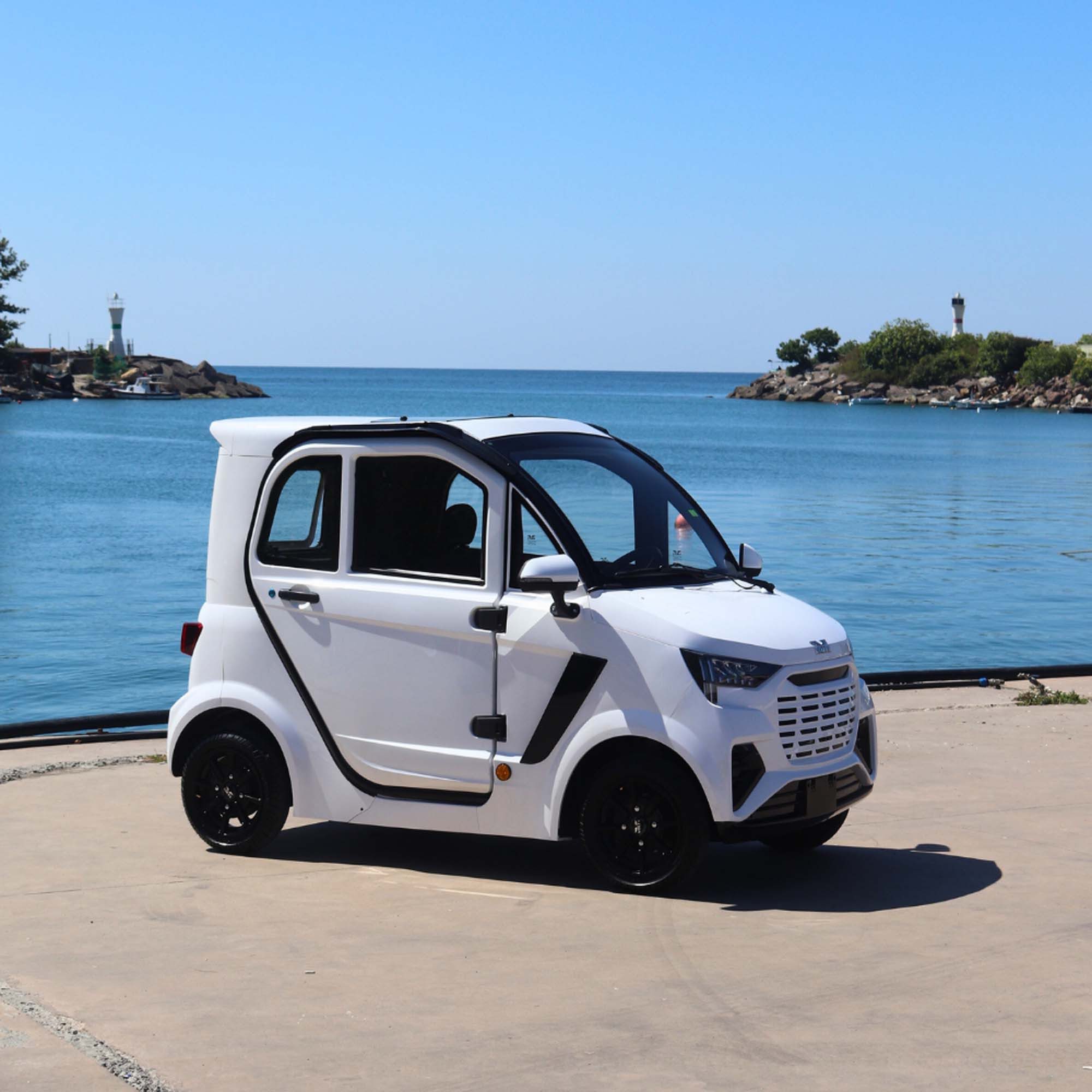Volta E-Motorroller Volta EV2 Kabinenroller Elektro-Roller Vierrad 2 Sitze Nebeneinander, 4000 W, 60 km/h, LiFePo4 Lithium Eisen-Phosphat Akku ca. 150km Reichweite COC