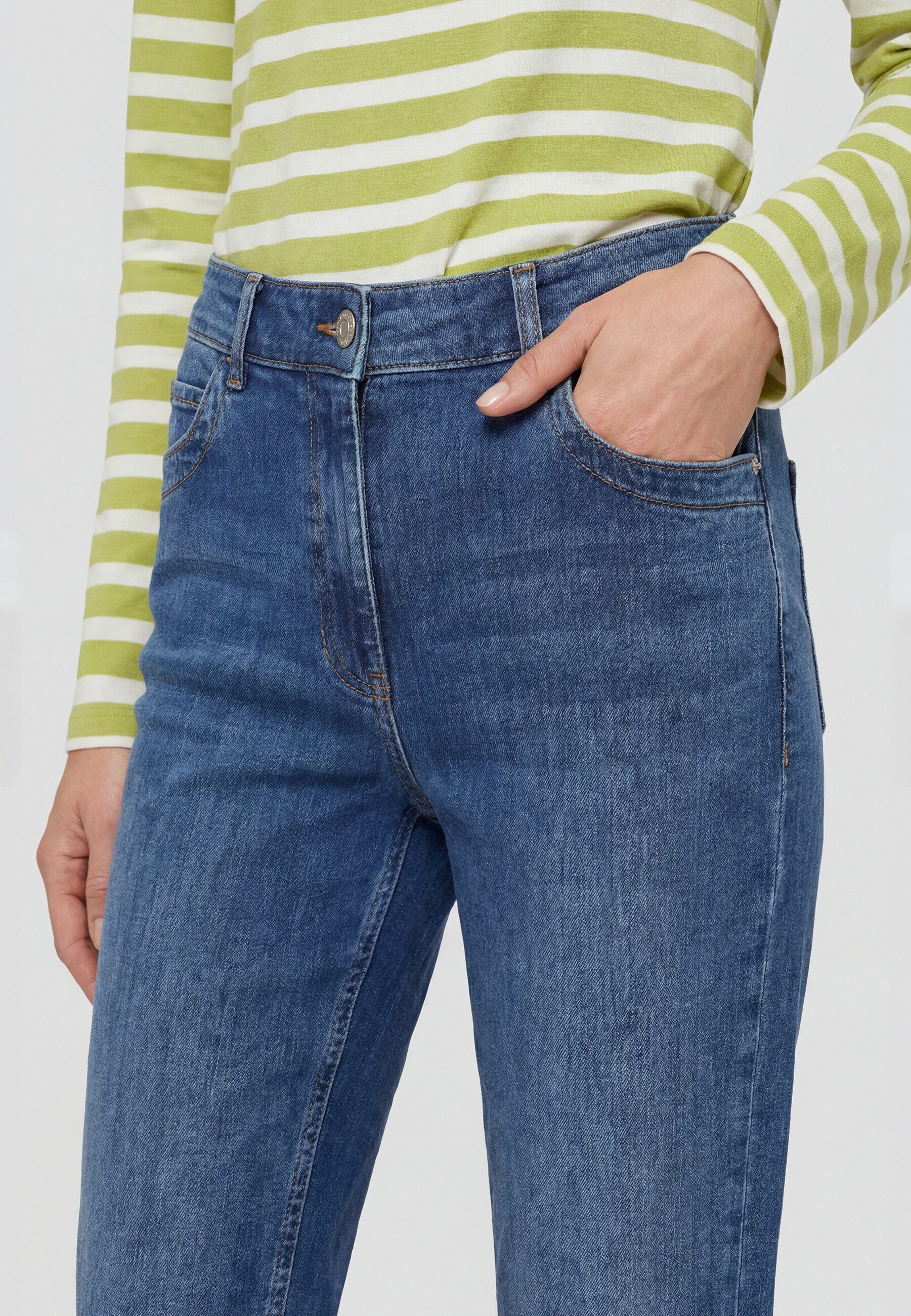 Olsen Gerade Jeans Jeans mit Umschlagsaum