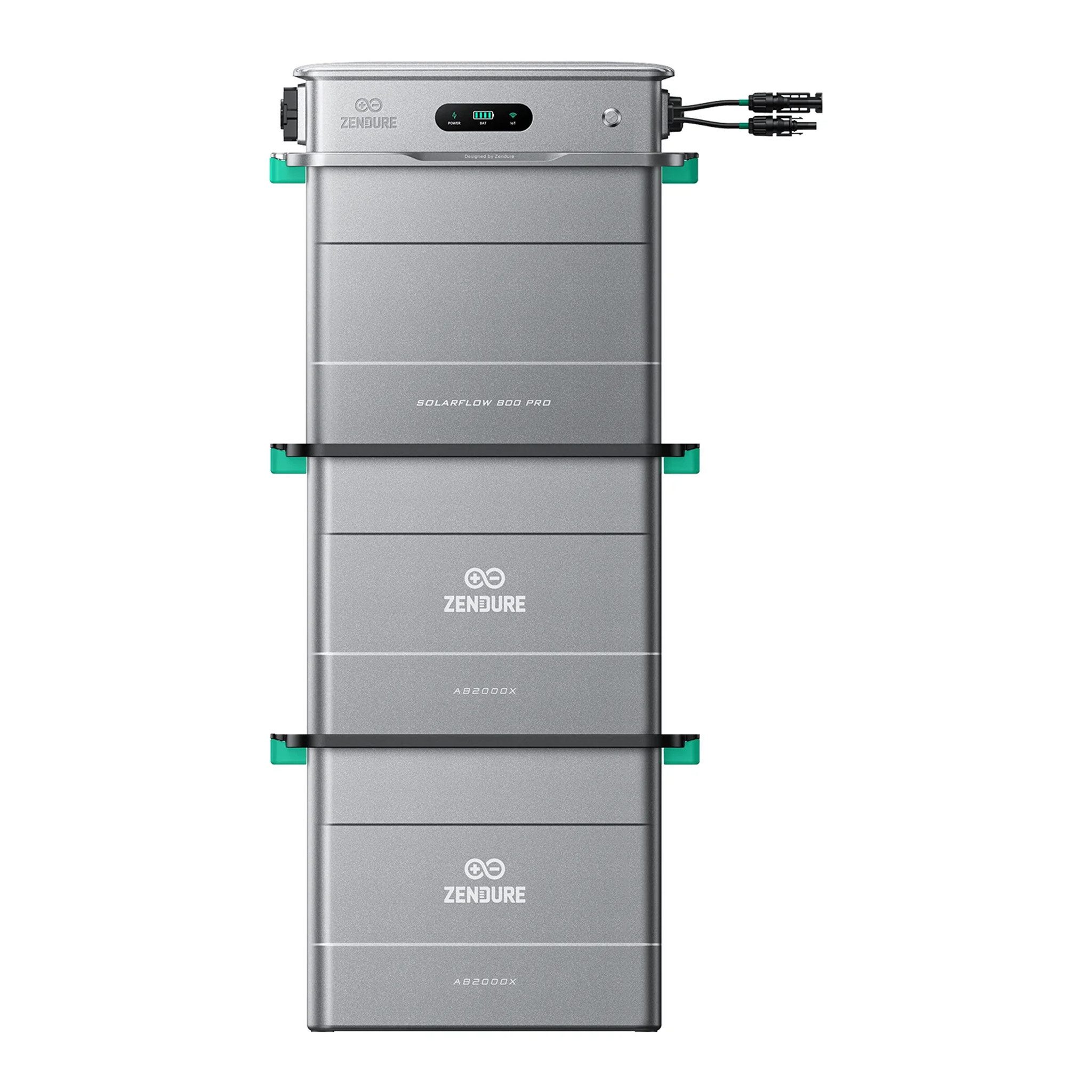 ZENDURE SuperCharged Balkonkraftwerk Zendure SolarFlow 800 Pro mit 1/2 x AB2000X LiFePO₄ Batterie 1920Wh, 1920 W, (Set, Zendure SolarFlow 800 Pro+1/2 xAB2000X Batterie), IP65, Plug and play