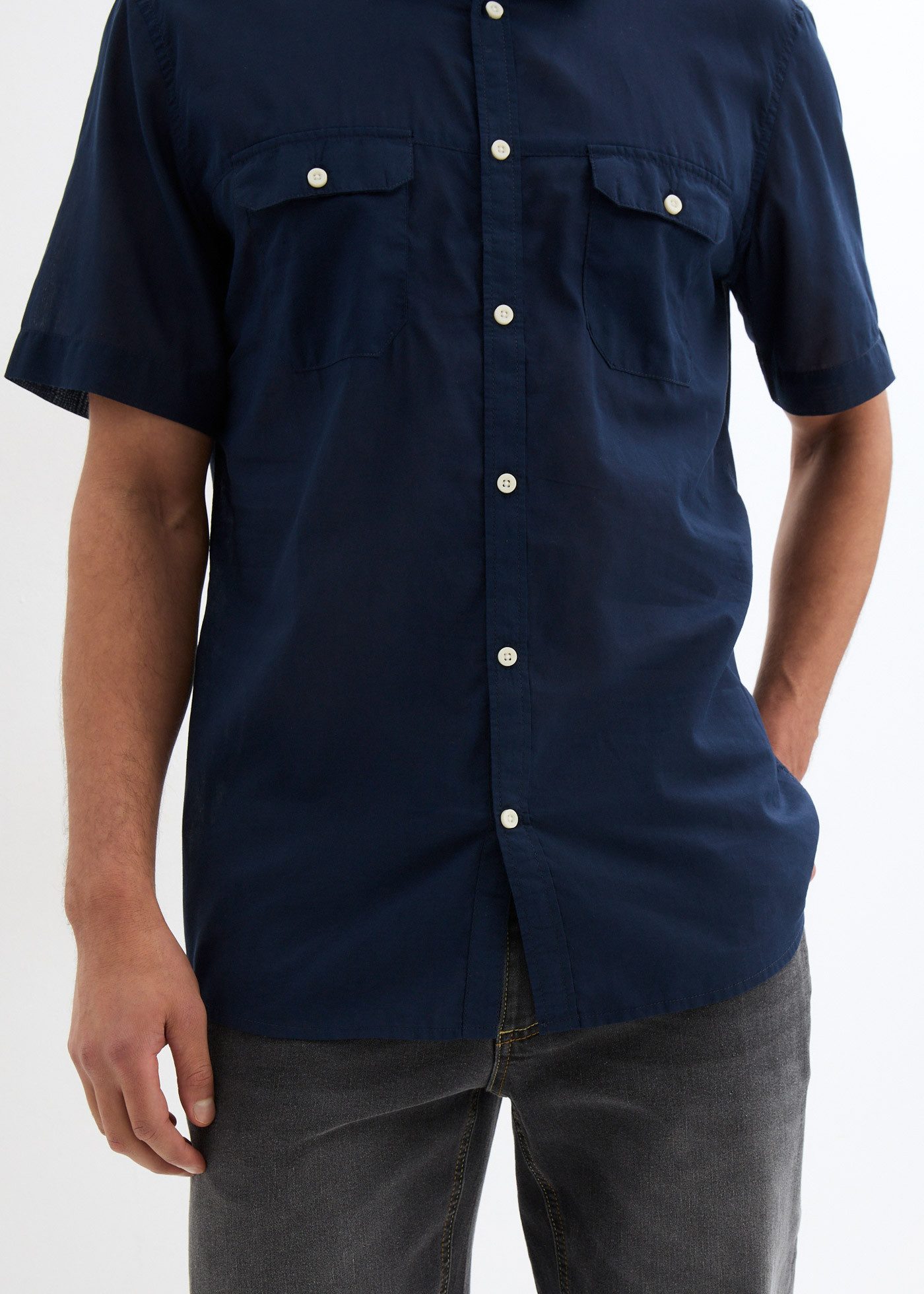 bonprix Kurzarmhemd mit Brusttaschen günstig online kaufen