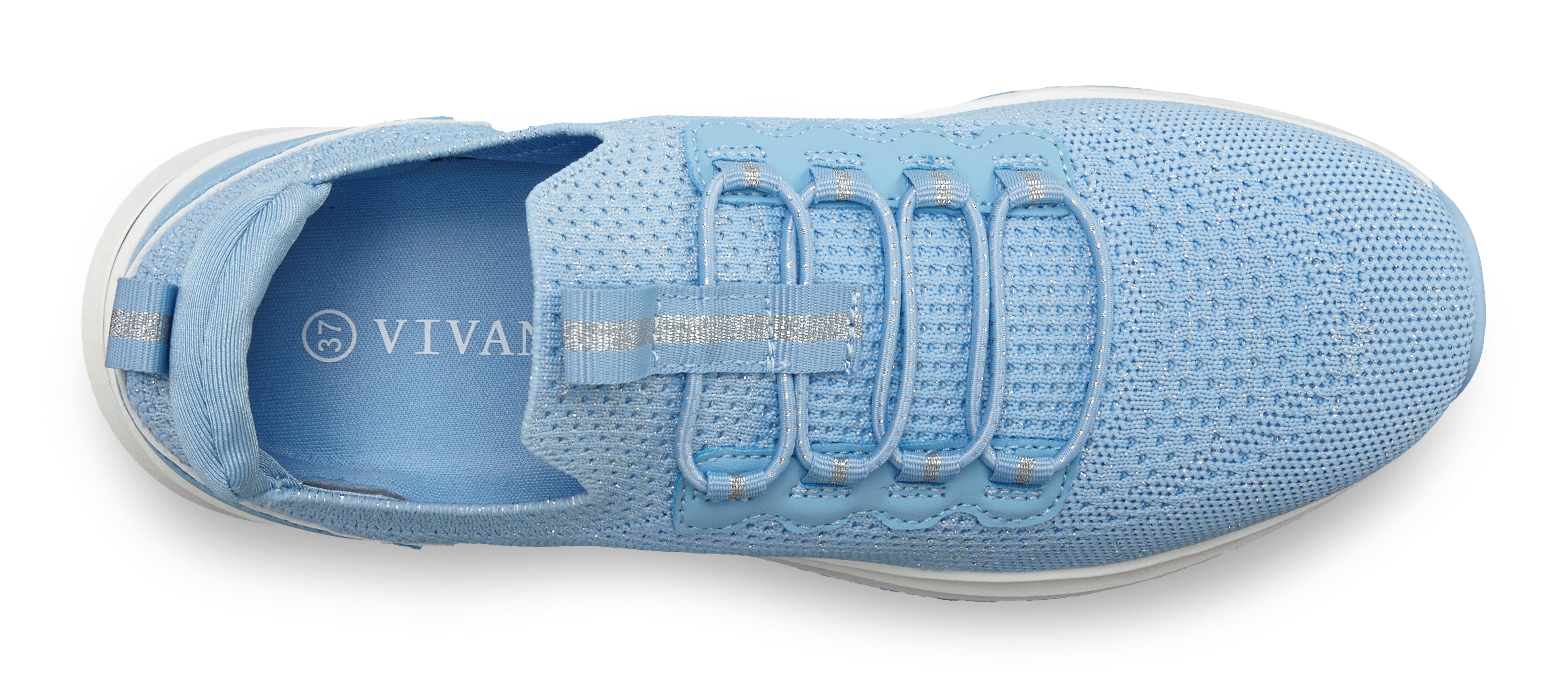 Vivance by Lascana Freizeitschuh, Halbschuh, Turnschuh, Slip-On-Sneaker, Sneaker mit elastischen Schnürbändern zum Reinschlüpfen VEGAN