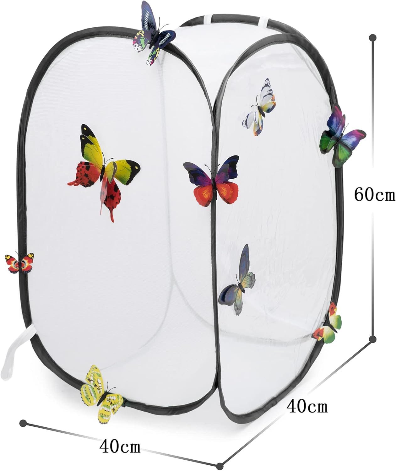 FELIXLEO Volierendraht Insekt Schmetterling Habitat Käfig Terrarium Schwarz