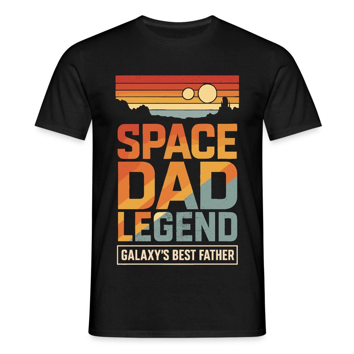 Spreadshirt T-Shirt Space Dad Legend Retro Sci-Fi Männer T-Shirt (1-tlg)