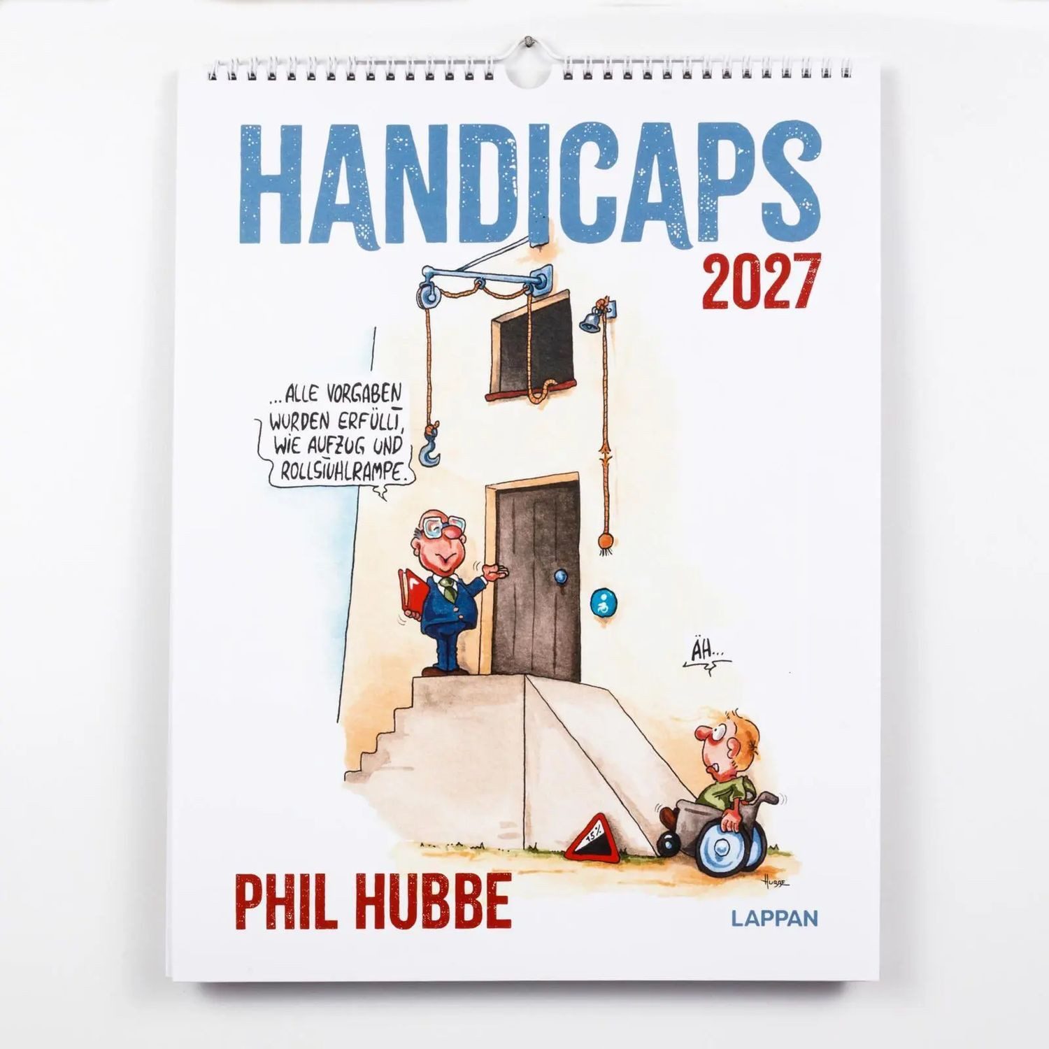 Lappan Verlag Wandkalender Handicaps 2027: Monatskalender für die Wand