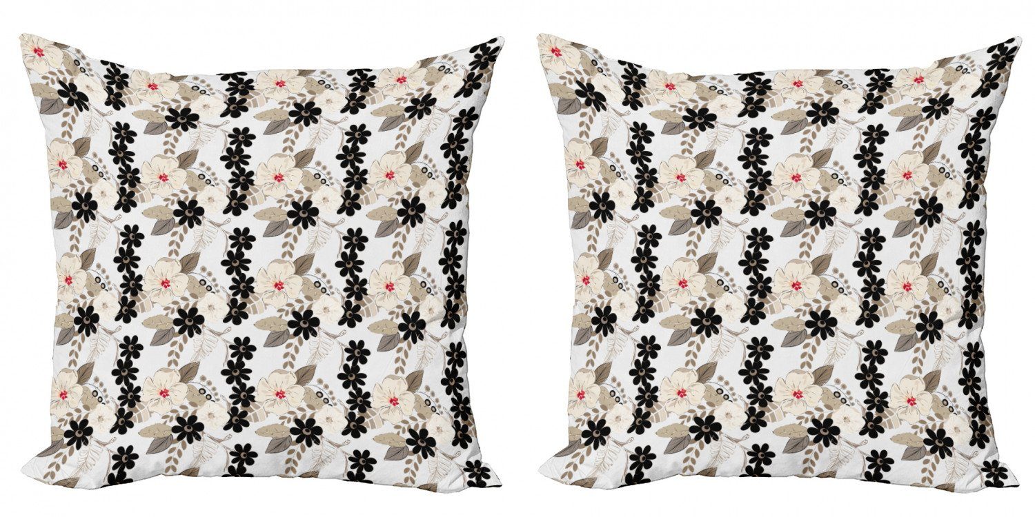 Kissenbezüge Modern Accent Abakuhaus Stück), Blütenblätter Exotische tropische Doppelseitiger (2 Digitaldruck, Blumen