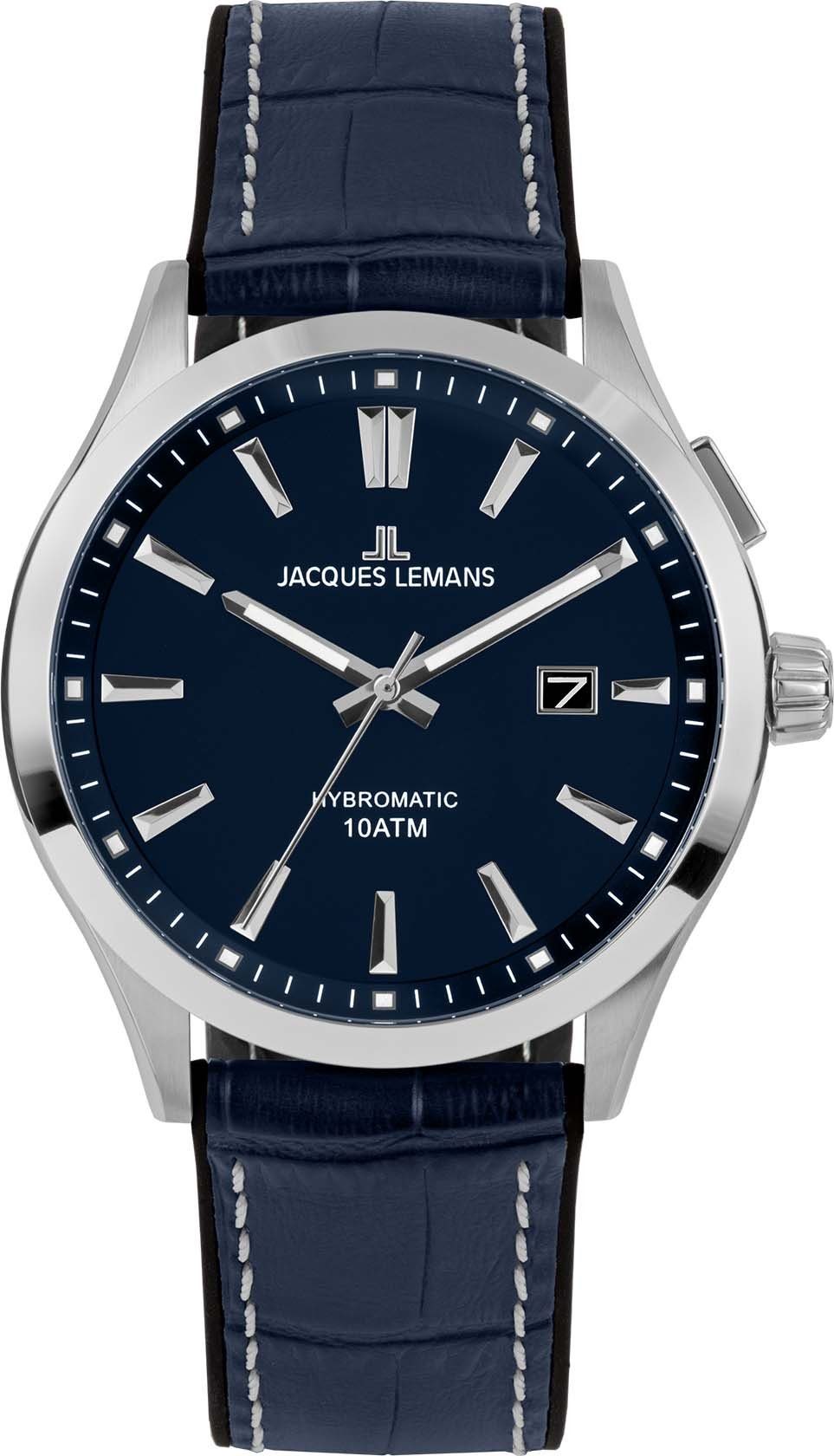 Jacques Lemans Kineticuhr Hybromatic, 1-2130C blau | Armbanduhren