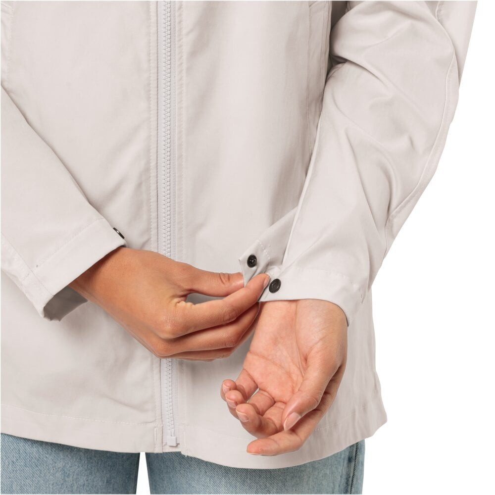 Jack Wolfskin Softshellmantel Desert Wind (winddicht, wasserabweisend) cremeweiss Damen