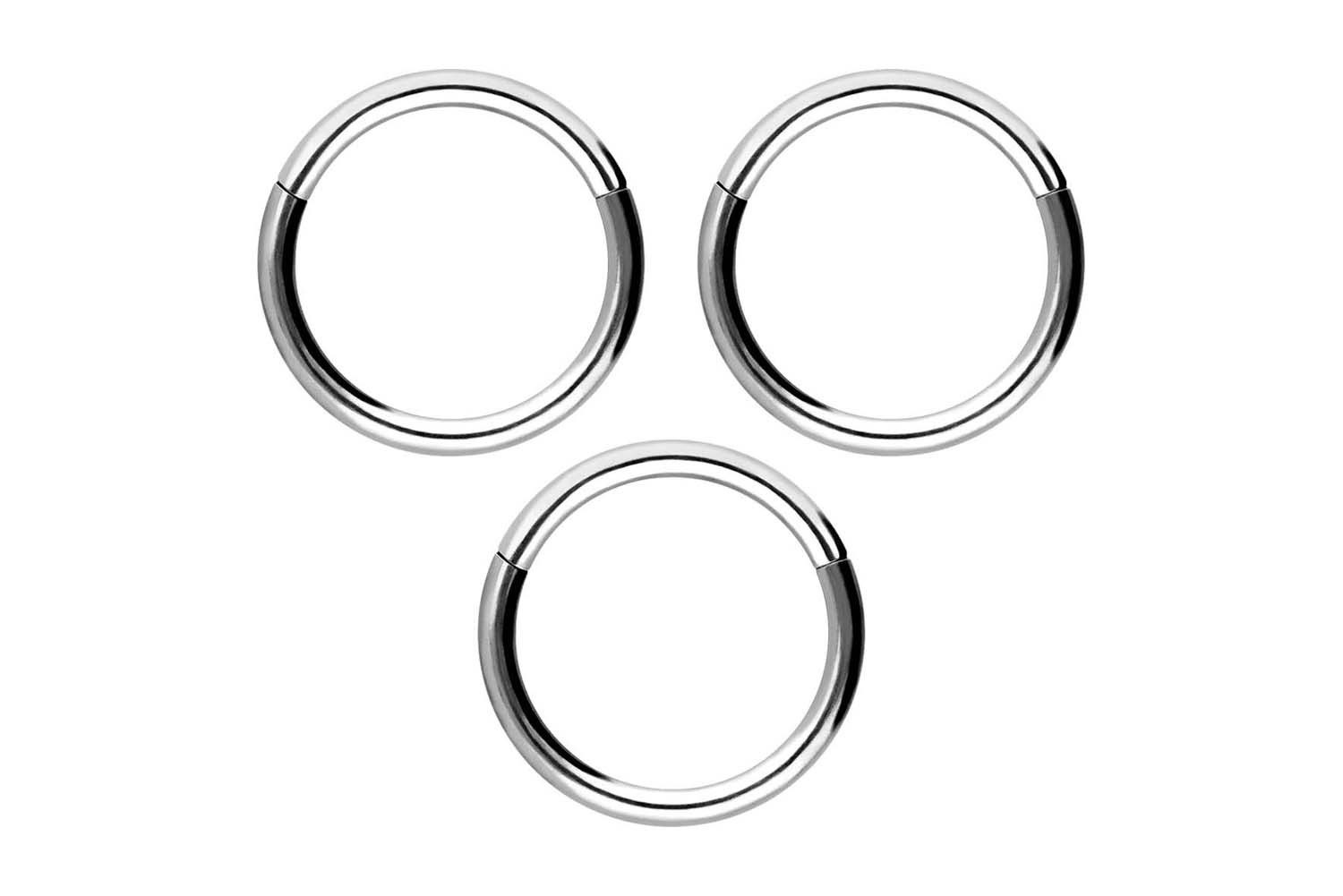Piercing-Set SET Chirurgenstahl Segmentring Clicker