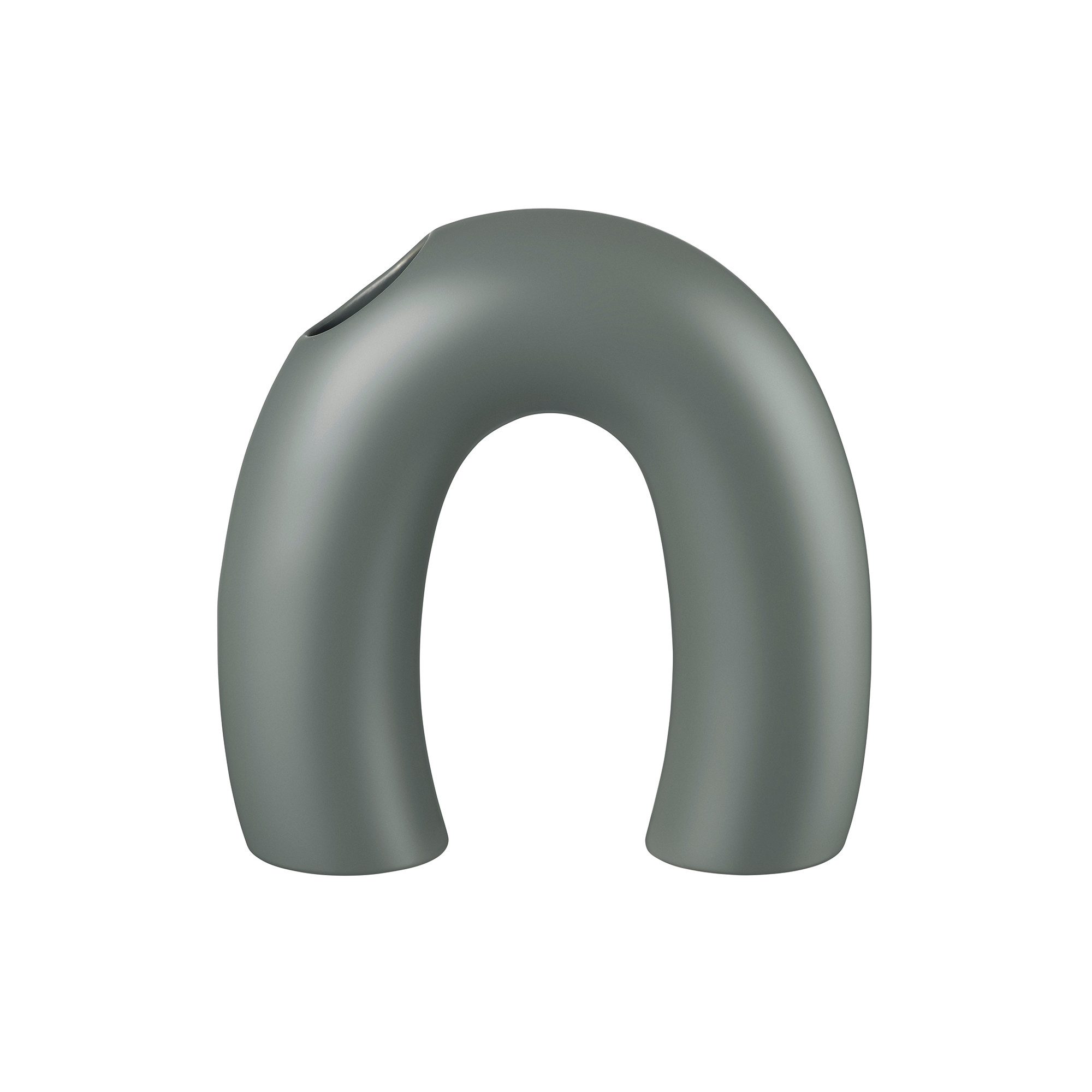 blomus Dekovase -KAGETSU- Vase aus Keramik: Zeitlose Eleganz für jeden Raum & Anlass, Designerstück, Hochwertig, Elegant, Steingut, Bogenform, Glanzglasur