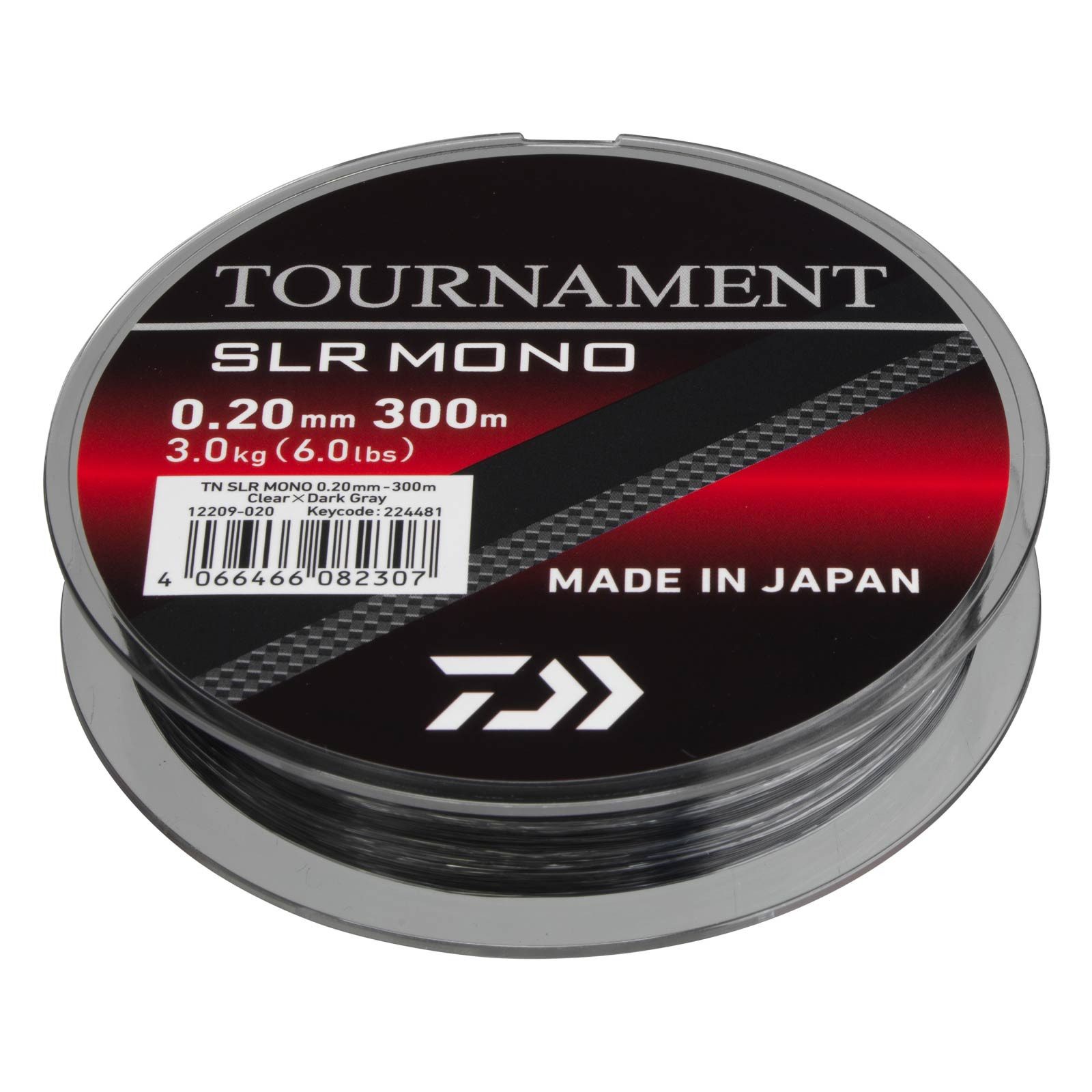 Daiwa Angelschnur, 300 m Länge, Daiwa TN SLR Mono 0,23mm 300m Clear DGRY Monofile Angelschnur