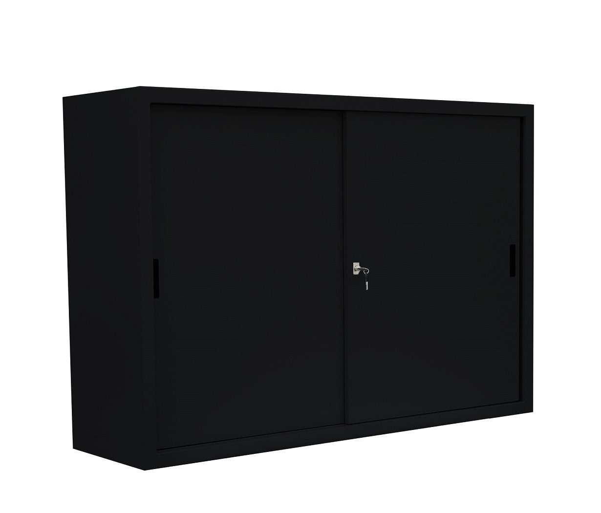 Steelboxx Schiebetürenschrank Aktenschrank Sideboard aus Stahl 1090 x 1600 x 450 mm (1-St) komplett montiert