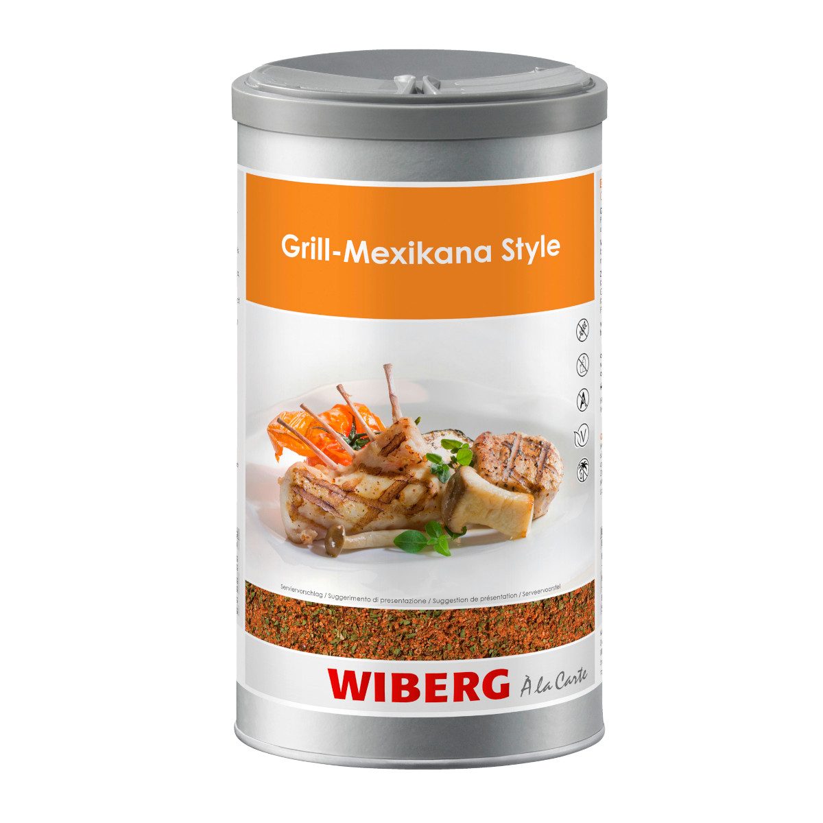 WIBERG Gewürz, Wiberg Grill Mexikana Style Gewürzsalz würzige kräftige Note 750g