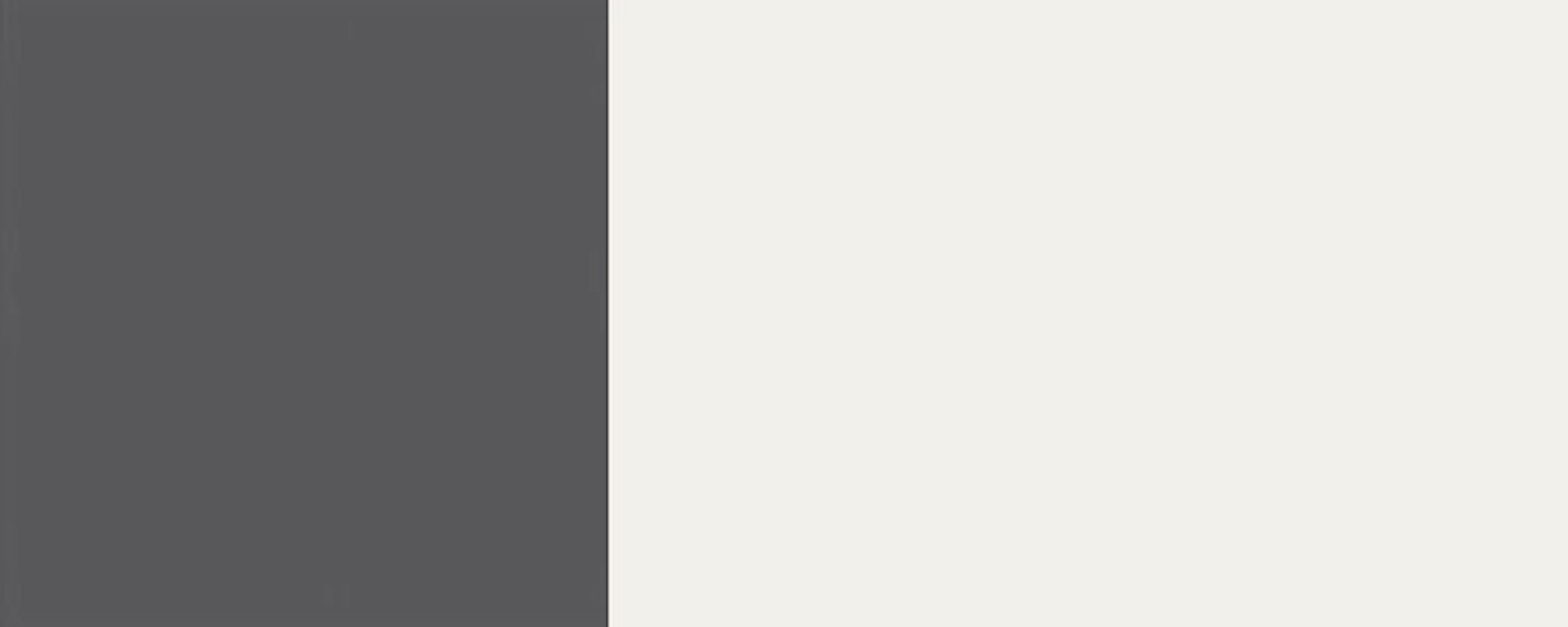 (Napoli) verkehrsweiß RAL & grifflos Korpusfarbe Napoli 2-teilige Feldmann-Wohnen Faltlifthängeschrank Hochfaltklappe Hochglanz Front- 90cm wählbar 9016