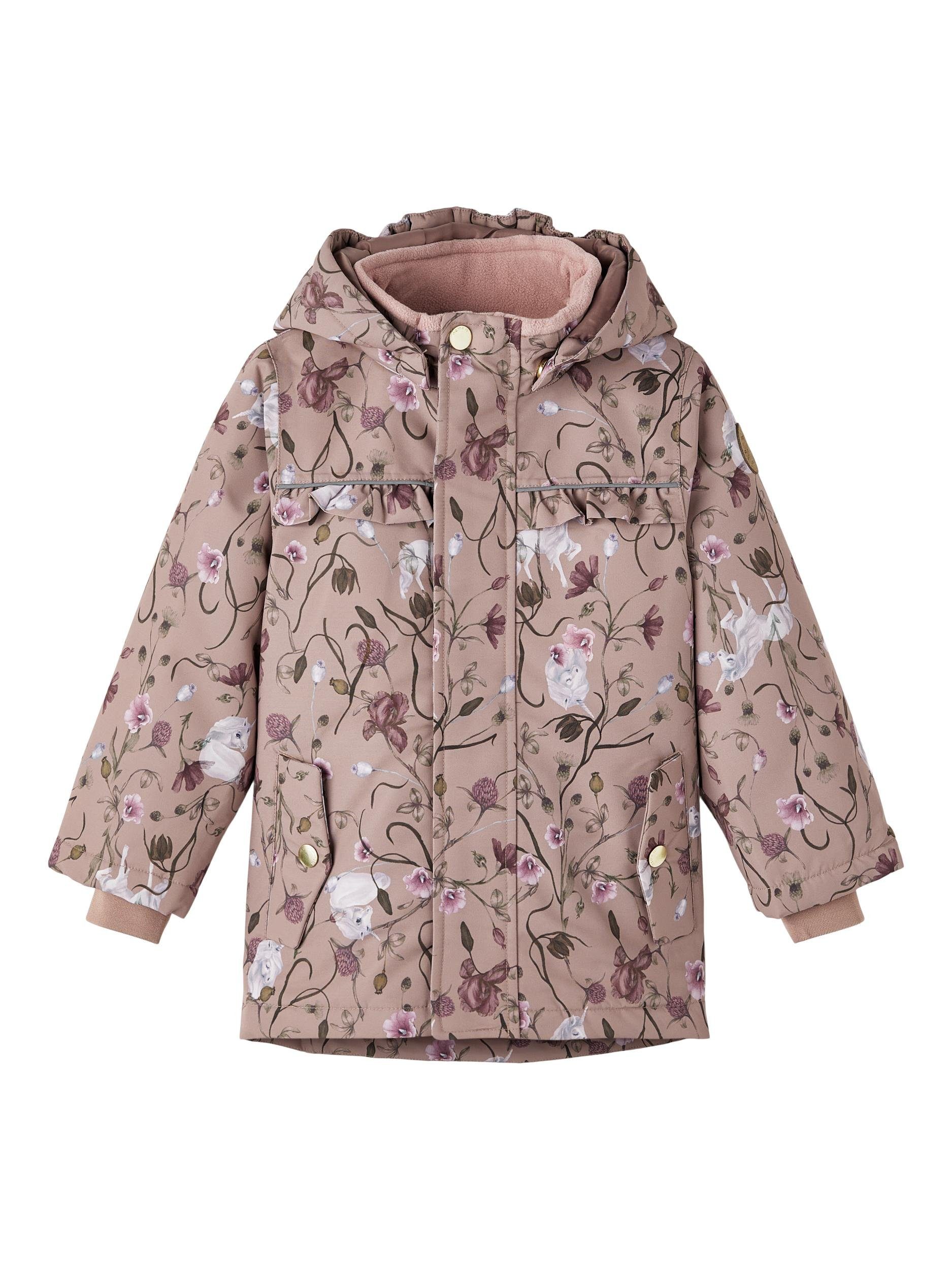 Name It Winterjacke NMFSNOW05 JACKET FLOWER UNICORN FO