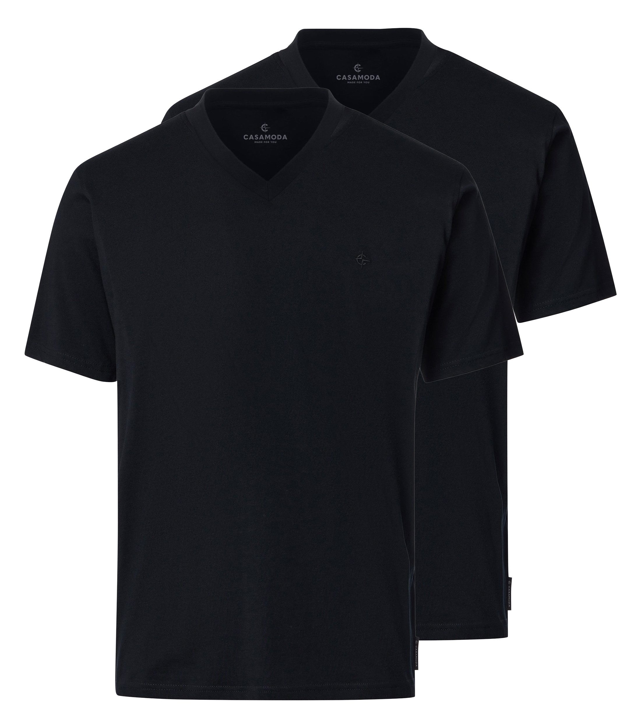 CASAMODA T-Shirt CASAMODA T-Shirt Doppelpack uni günstig online kaufen
