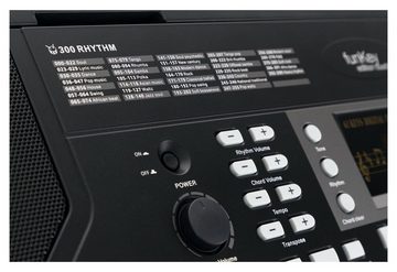 FunKey Home Keyboard 61 Edition Touch (Touch Response, 300 Sounds, MP3-/USB-Port), (Spar-Set, 5 tlg., Inkl. Keyboardstativ und Bank), mit Begleitautomatik und intelligente Lernfunktion