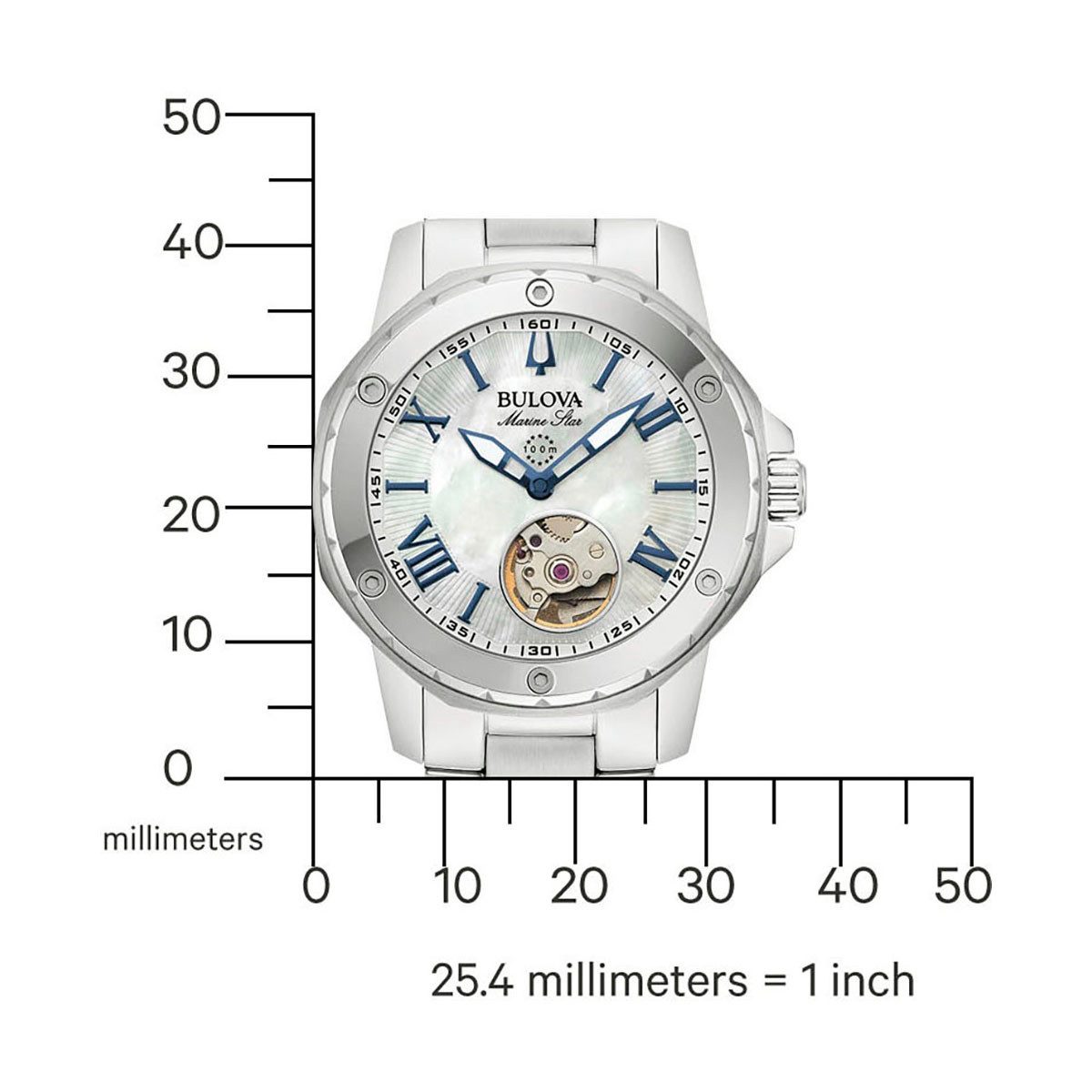 Bulova Automatikuhr Marine Star Automatic 96L326, günstig online kaufen
