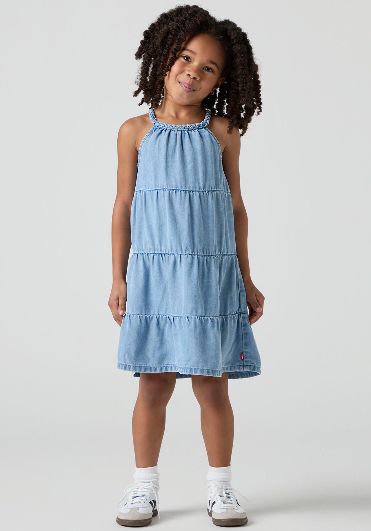 Levi's® Kids Neckholderkleid LVG HALTER TIERED DRESS mit horizontalen Nähten