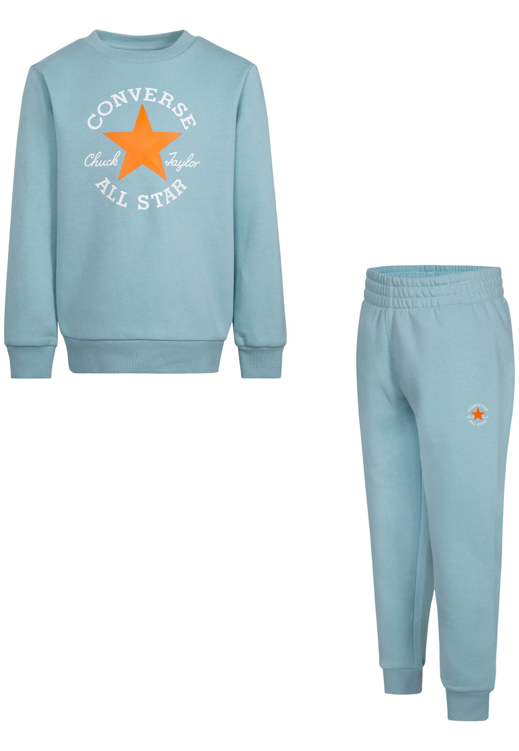 Converse Jogginganzug CNVB DISSECTED CTP FLC CREW SE (2-tlg), für Kinder, zweiteiliges Set, aus Baumwolle und Polyester