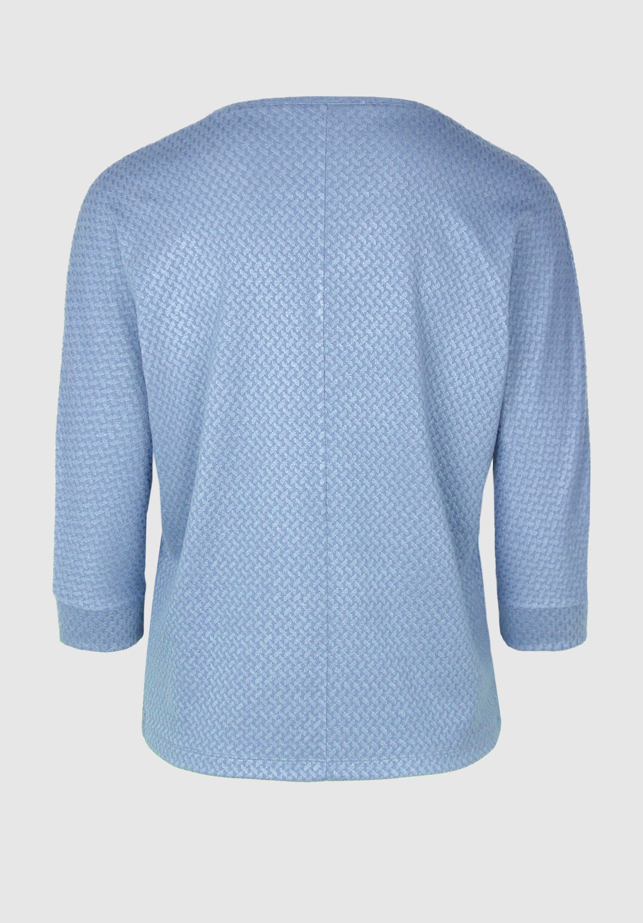 bianca 3/4-Arm-Shirt JULIE mit aktueller pale blue Struktur