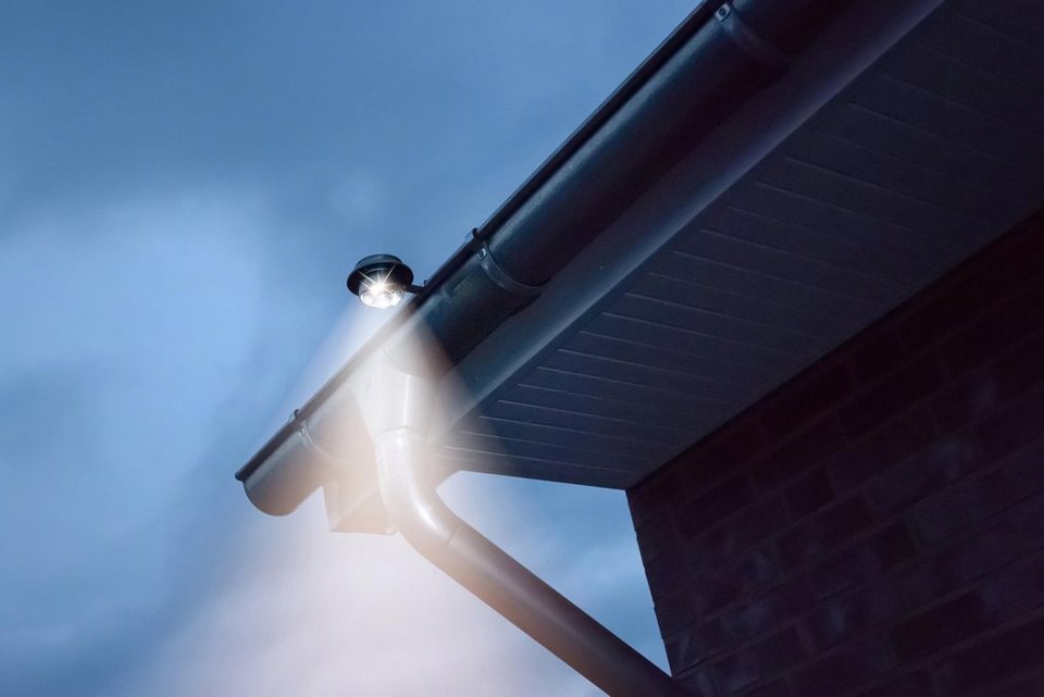 NEU 40LEDs Solarleuchten Dachrinne mit Bewegungsmelder Gartenlampen Zaun Licht