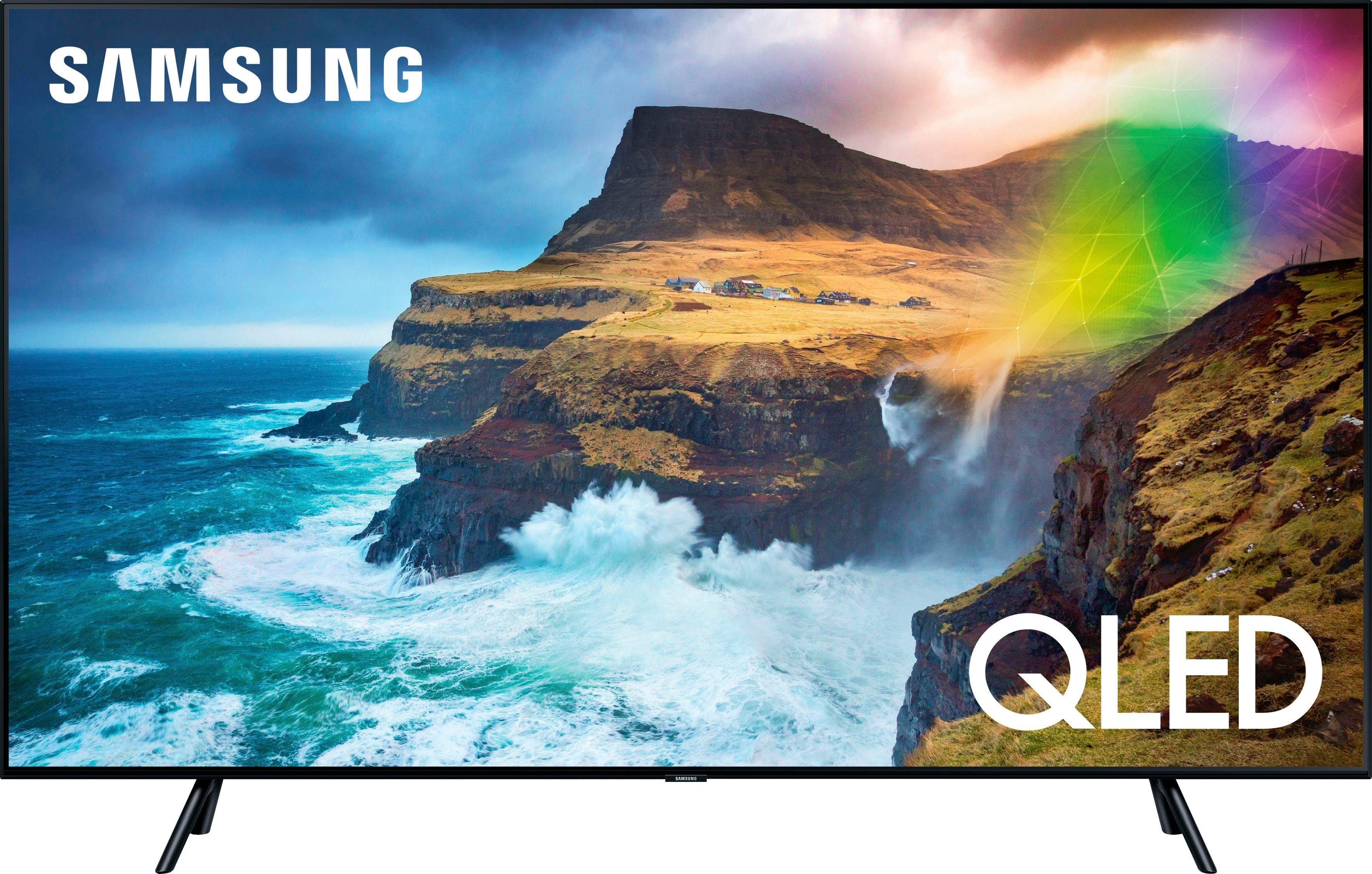 Samsung Qe55q60r 55 Zoll 138 Cm Smart Tv 4k Uhd Qled Bluetooth Schwarz