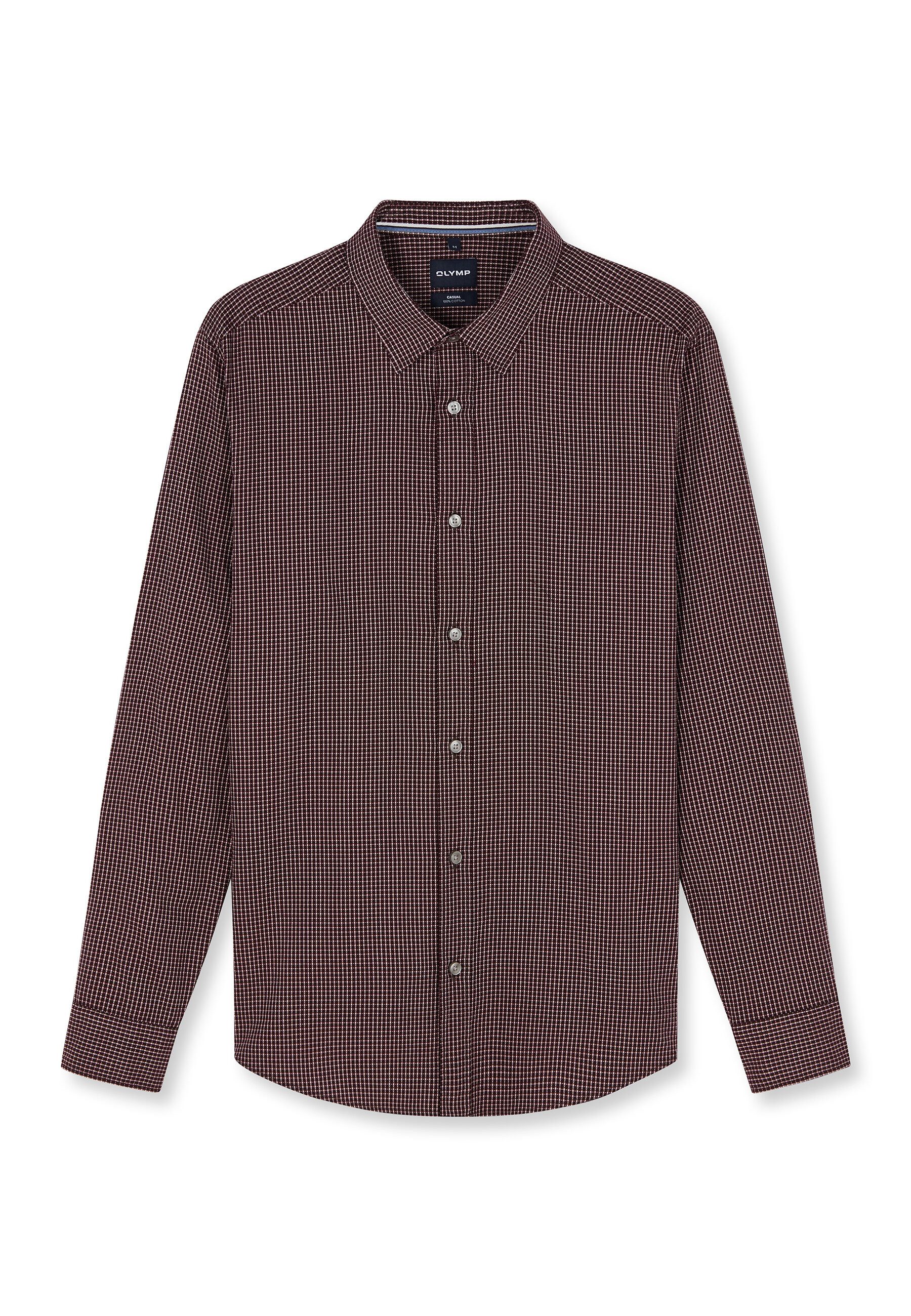 OLYMP Langarmhemd OLYMP Casual, Regular Fit, Kent
