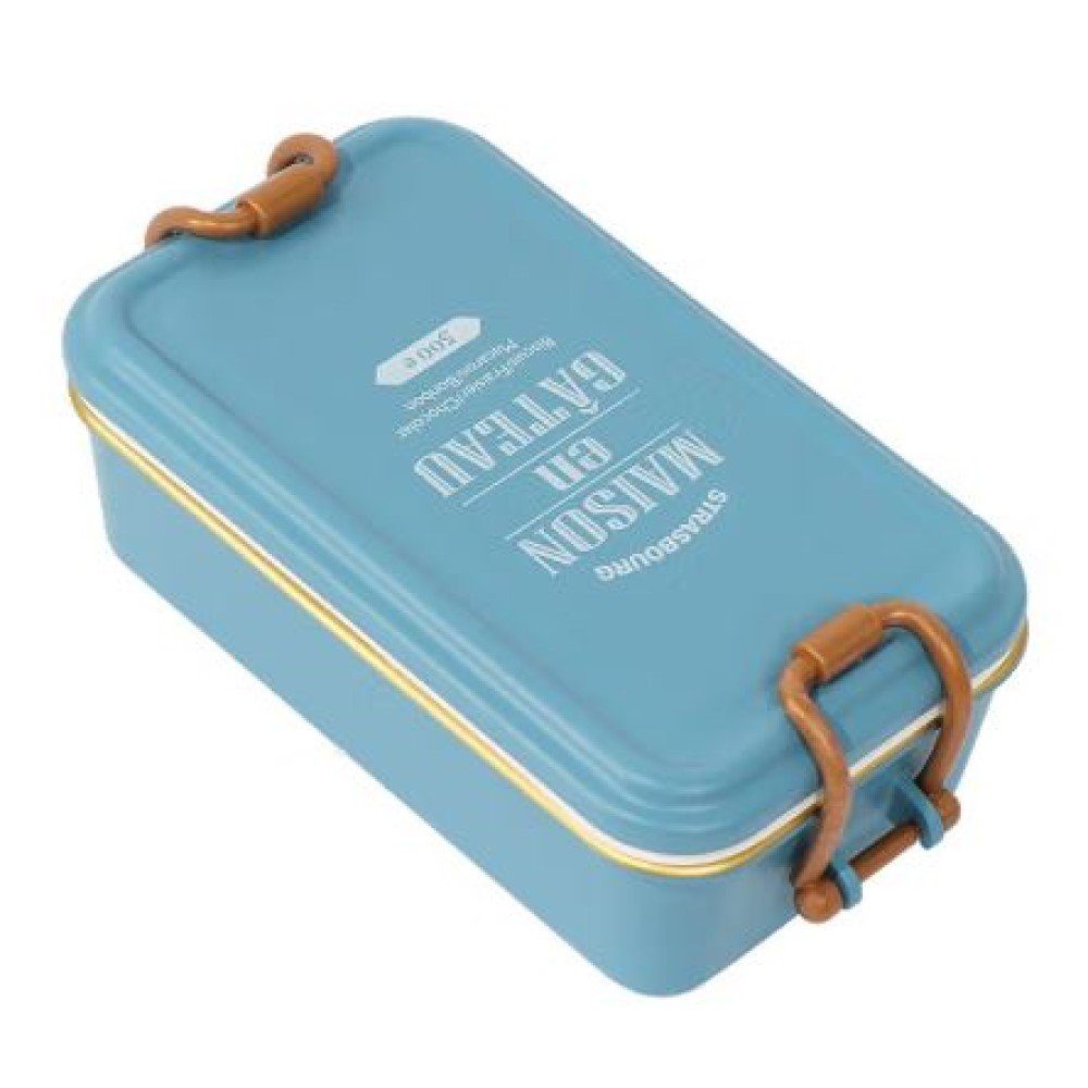 Creliv Lunchbox Auslaufsichere Frei, Hellblau Box, BPA Kunststoff Bento Lunchbox, Kinder Brotdose
