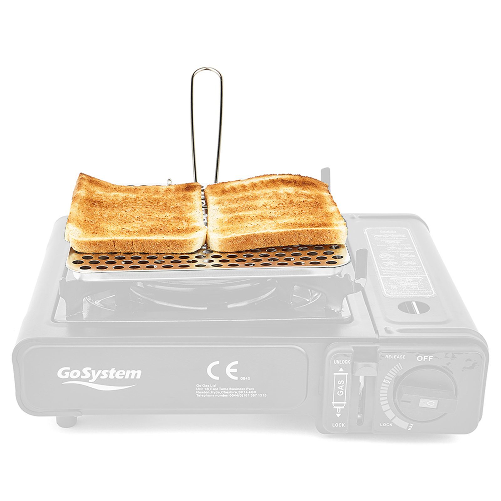 Bright Spark Gaskocher Camping & Outdoor Toaster Für Gas, Benzin Kocher Faltbar Edelstahl