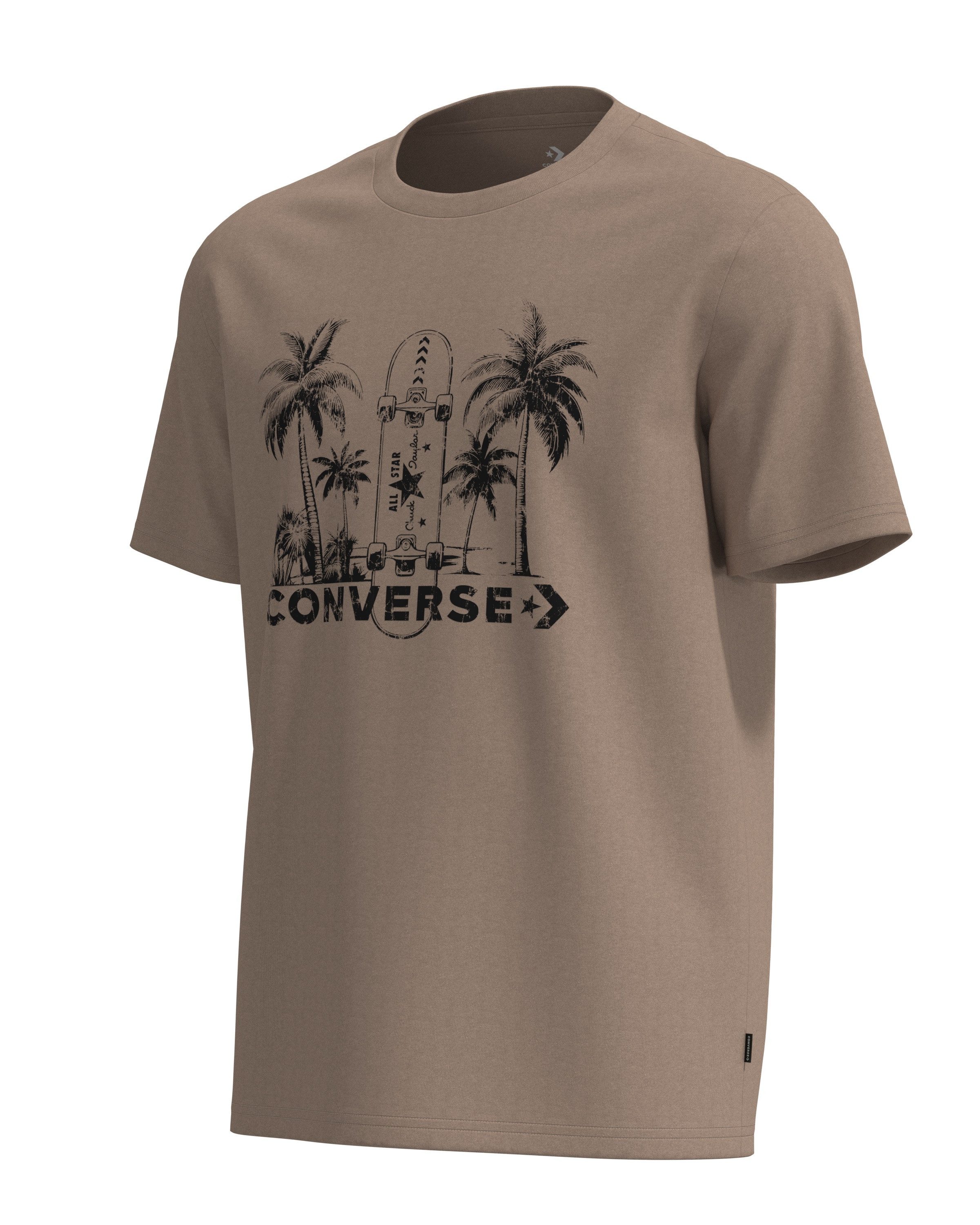 Converse T-Shirt Kurzarm, für Erwachsene, in den Größen S bis XXL, aus Baumwolle