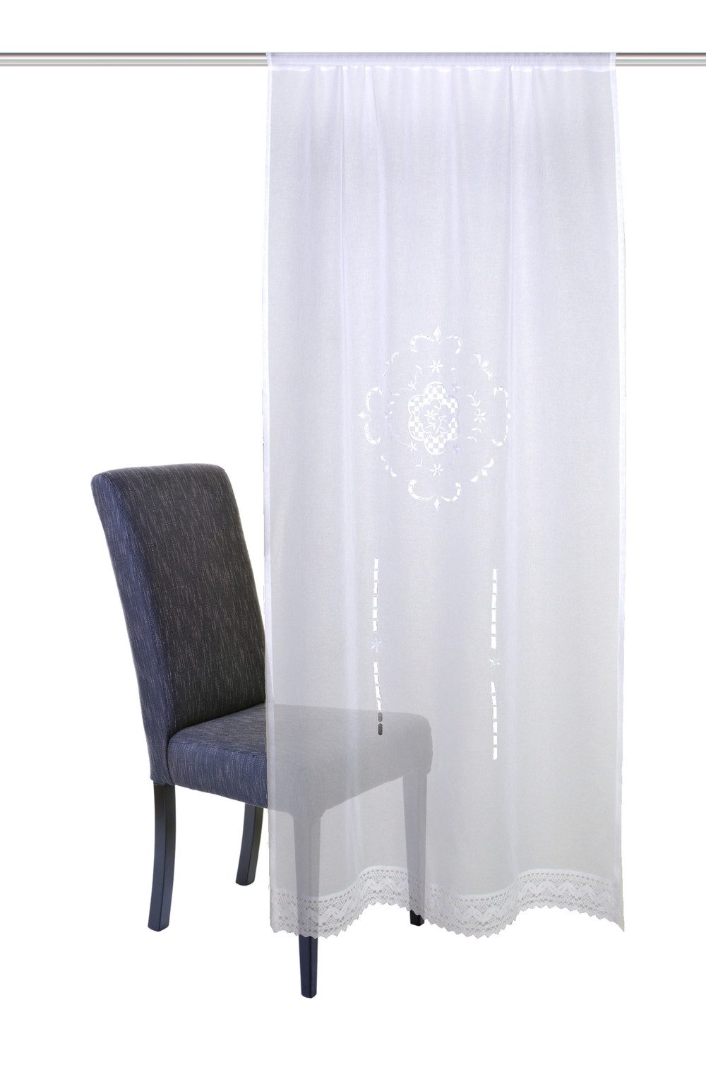 HOME WOHNIDEEN Türvorhang ALEGRA (1 St), Stangendurchzug, halbtransparent