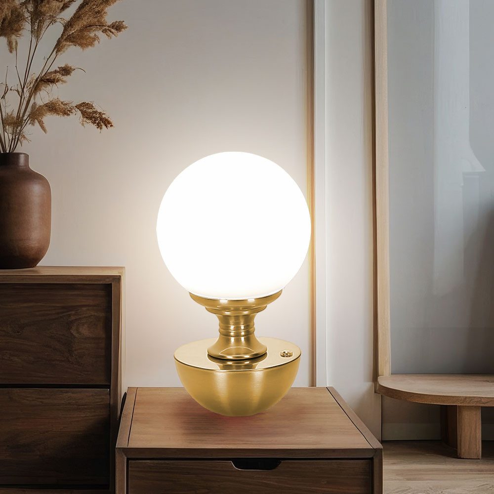 GLOBO LIGHTING LED Tischleuchte, Leuchtmittel inklusive, Kaltweiß, Warmweiß, Neutralweiß, Tageslichtweiß, Farbwechsel, Tischleuchte LED Tischlampe Touchdimmer Beistelllampe