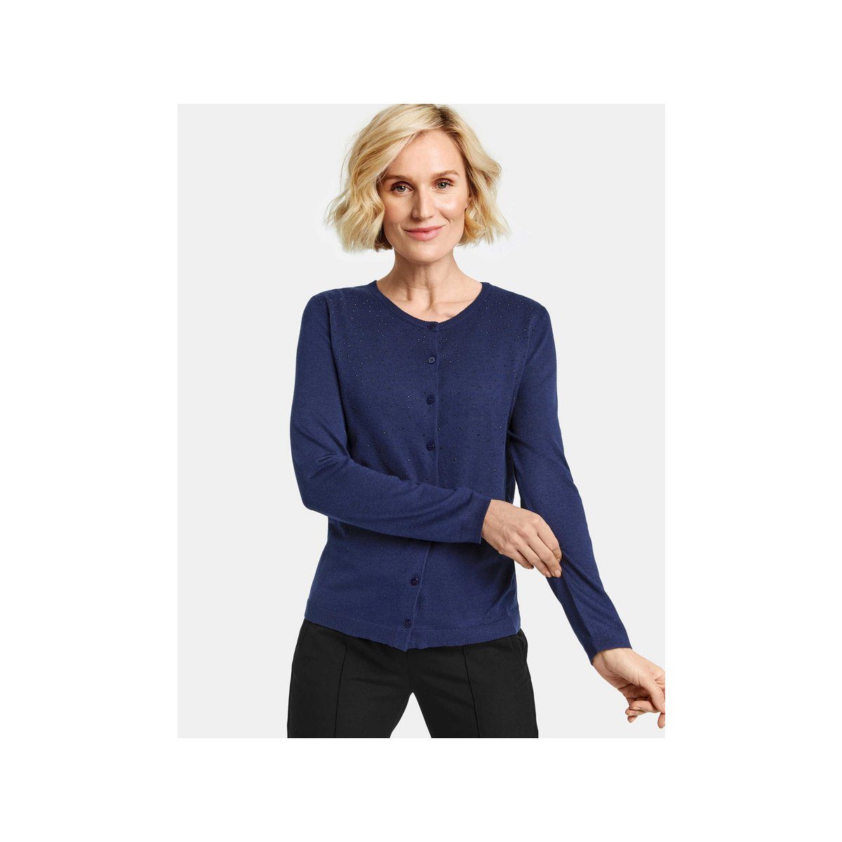 GERRY WEBER Cardigan blau regular (1-tlg)