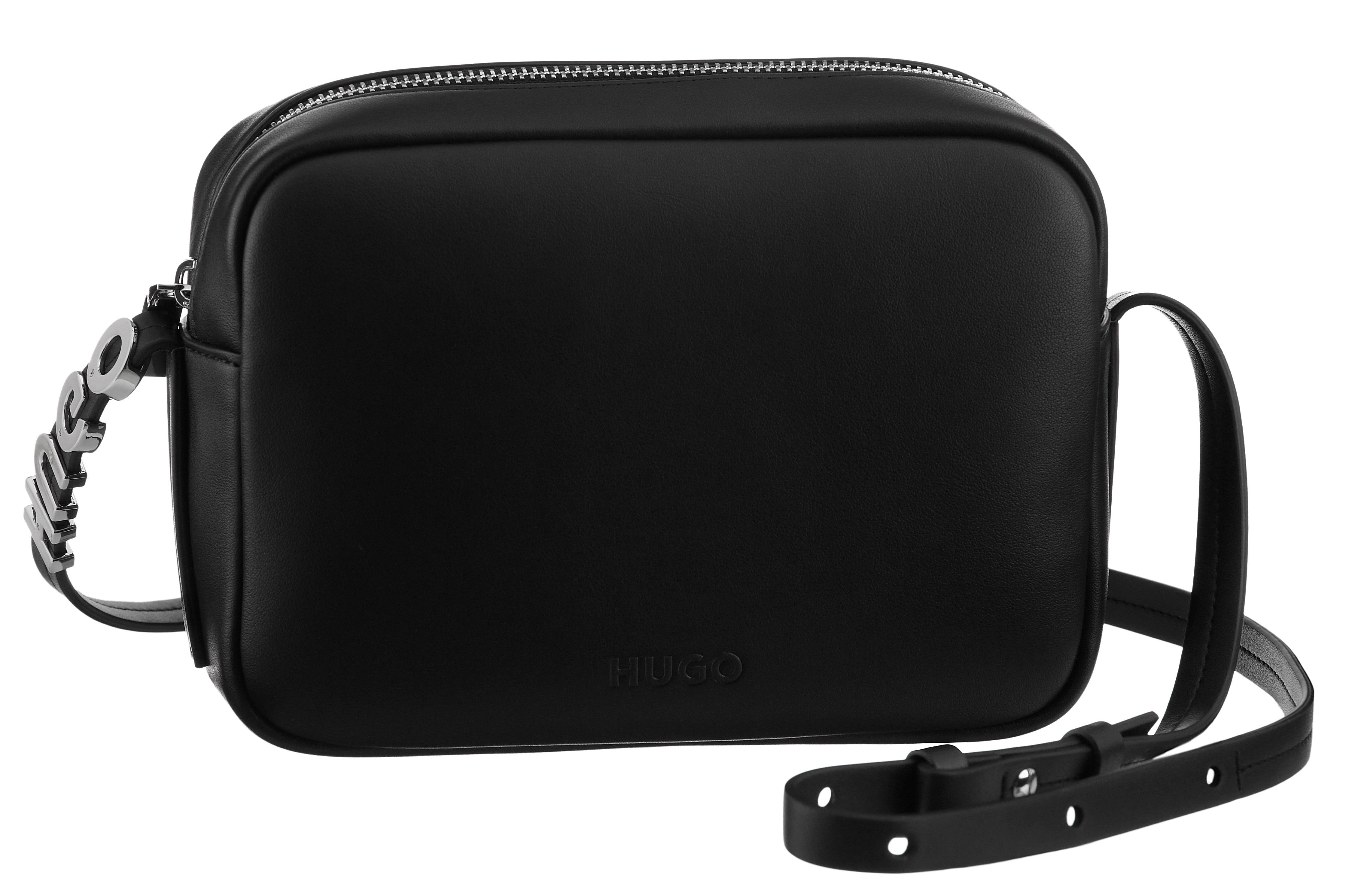 mit Logoschriftzug N., Mel black R. silberfarbenem HUGO Crossbody Umhängetasche