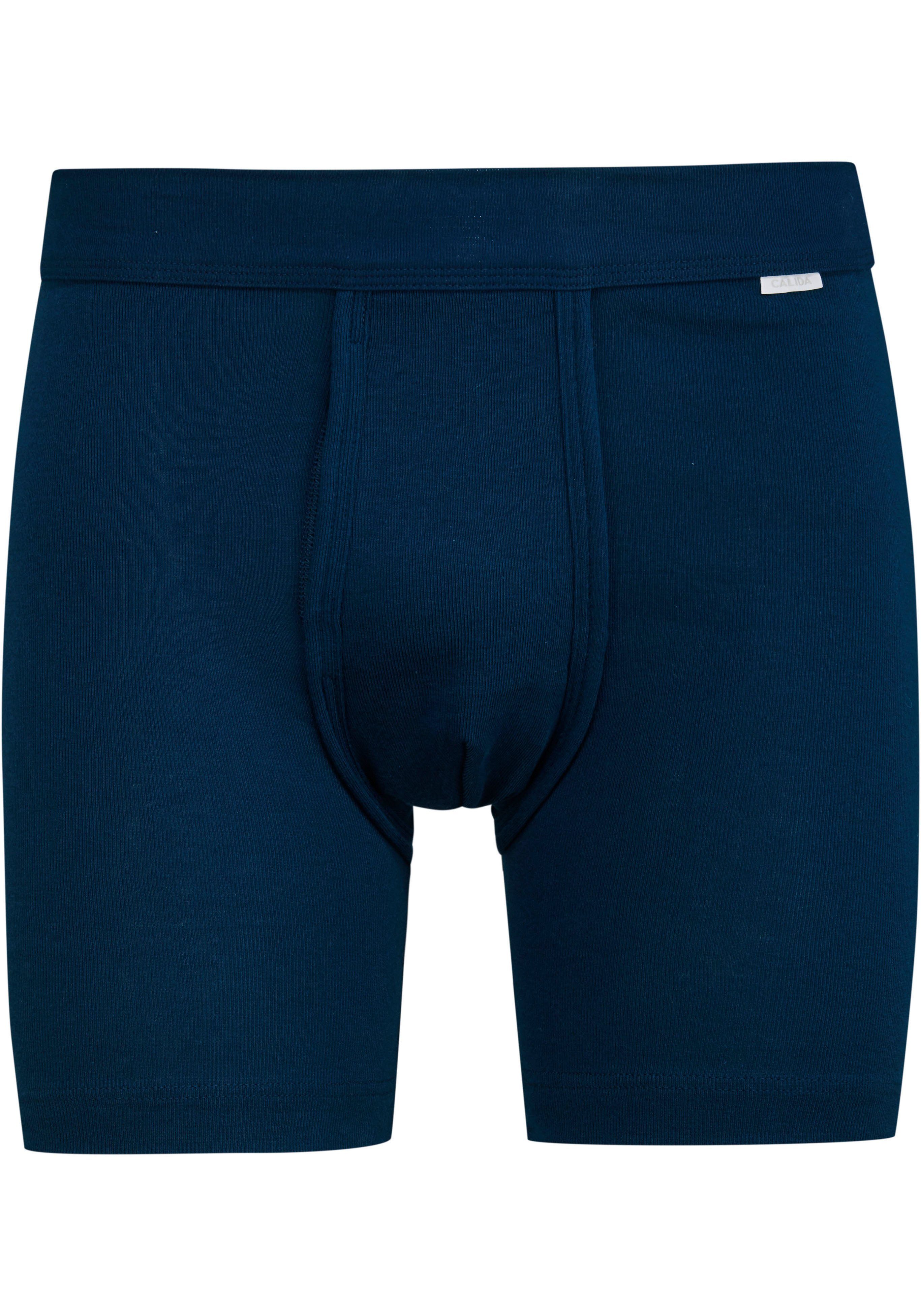 Eingriff Herrenunterhose Trunk, Brief, CALIDA admiral und Softbund mit Boxershorts 1:1 Cotton