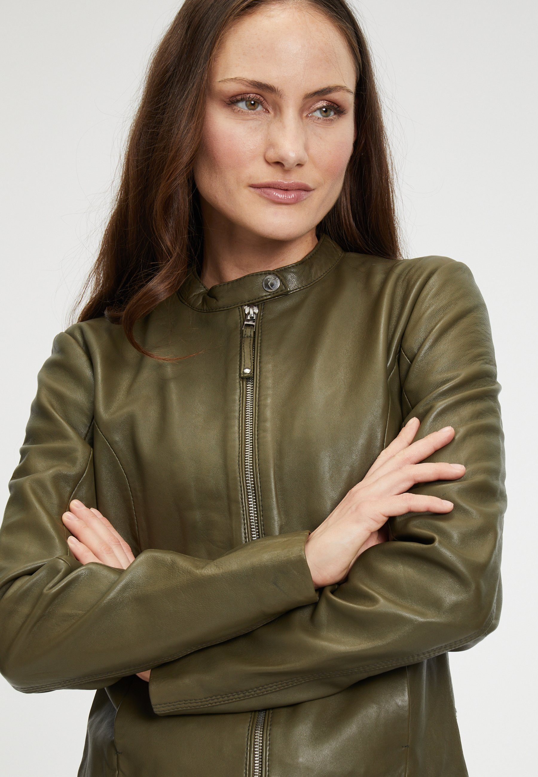 Goosecraft klassischem Lederjacke Anna Design mit Jacket