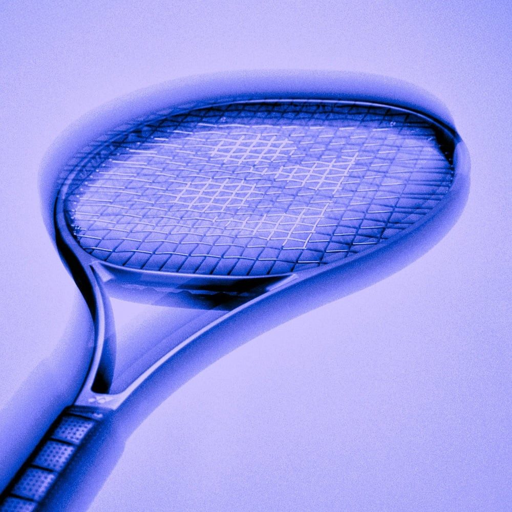 Yonex Tennisschläger Percept 100in/300g/Turnier 2025 midnight navyblau - unbesaitet