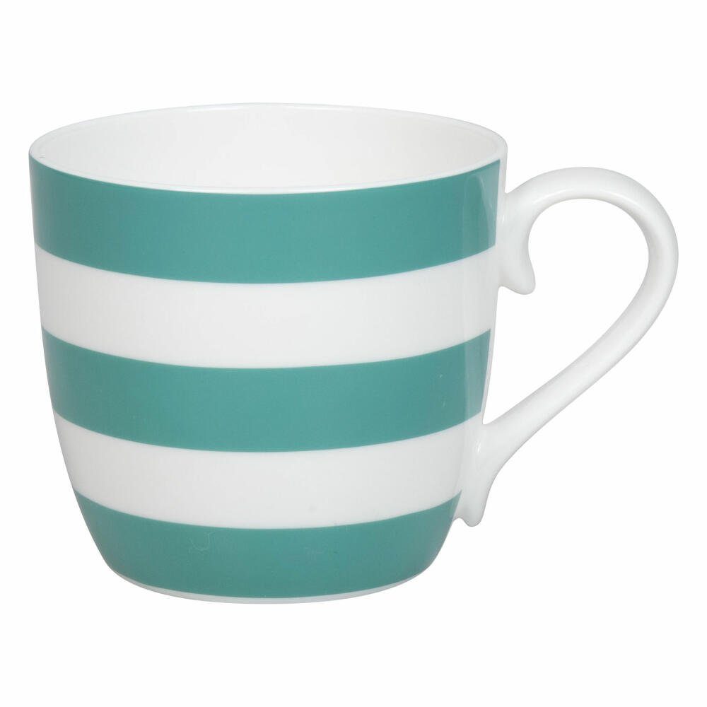 Könitz Becher Stripes - Jadegreen, 425 ml, Bone China